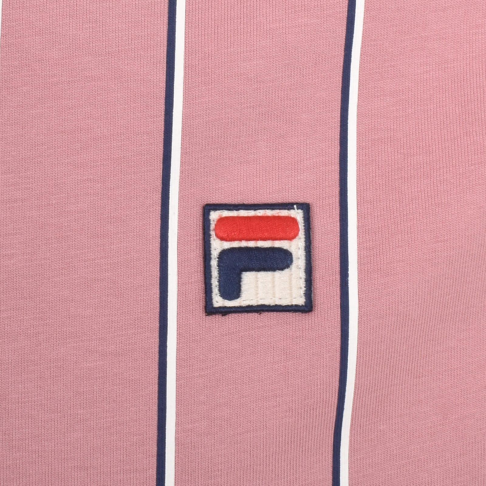 Fila Vintage Pin Striped T Shirt Pink Mainline Menswear Denmark