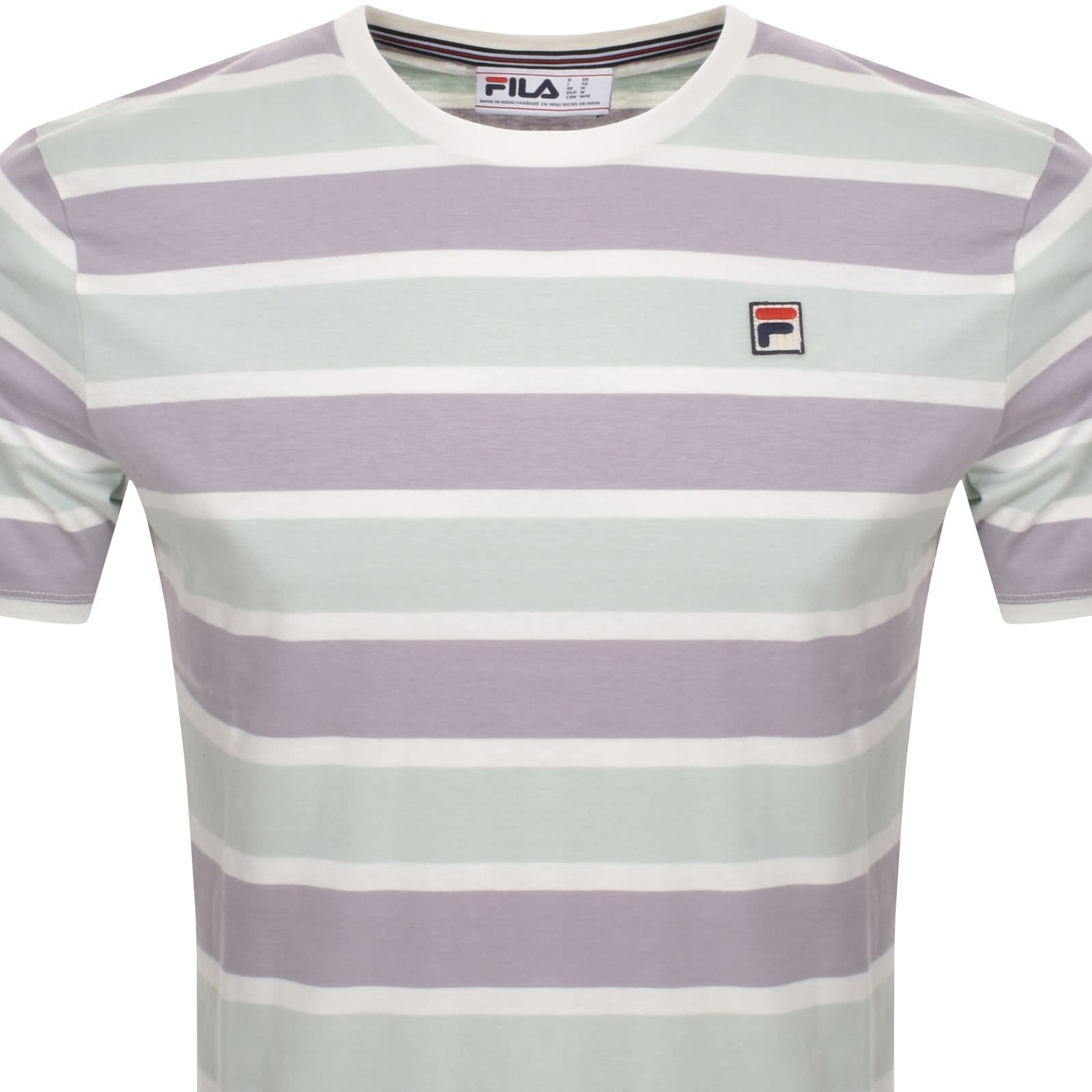 Fila Vintage Yarn Dye Stripe T Shirt Green Mainline Menswear Canada