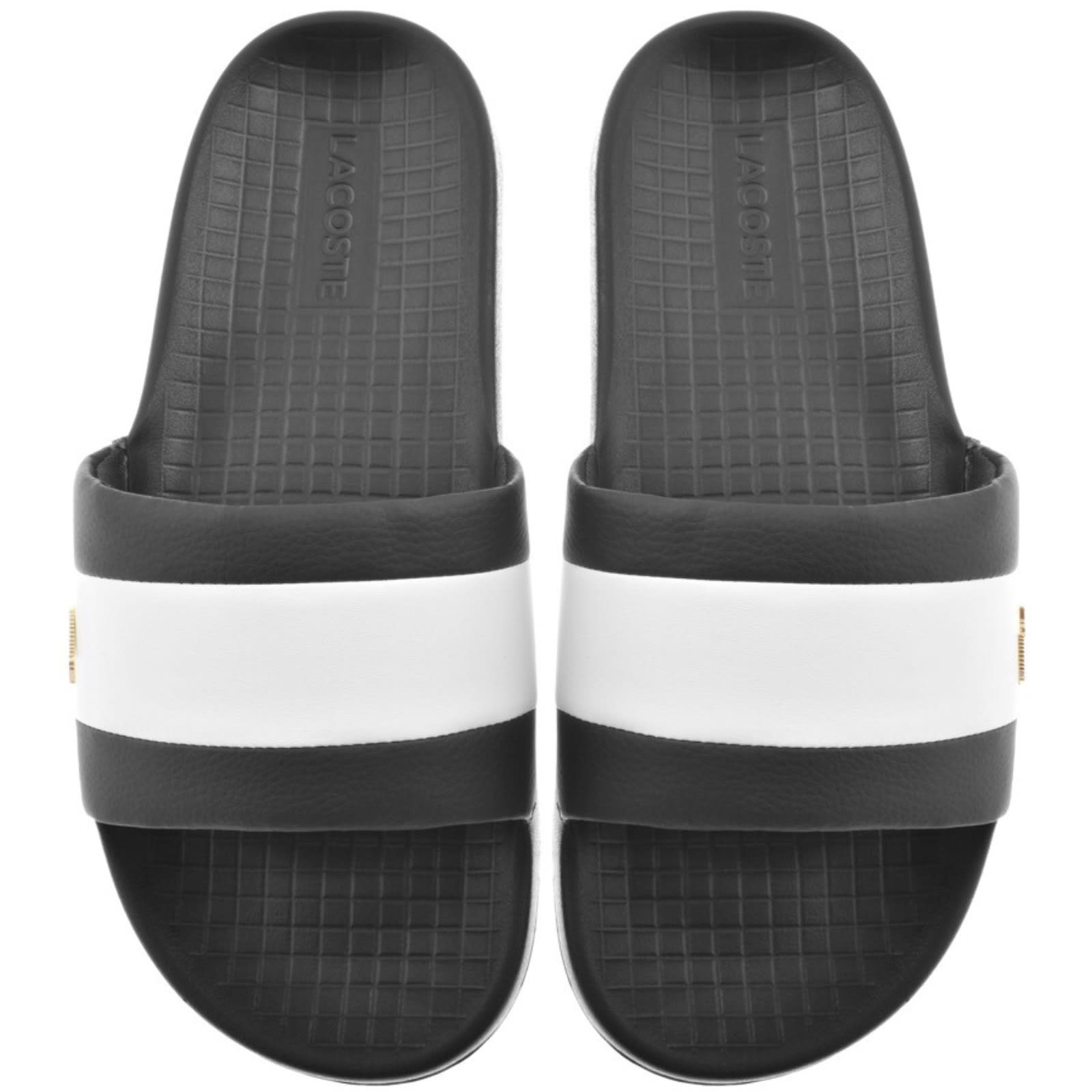Black lacoste sandals new arrivals