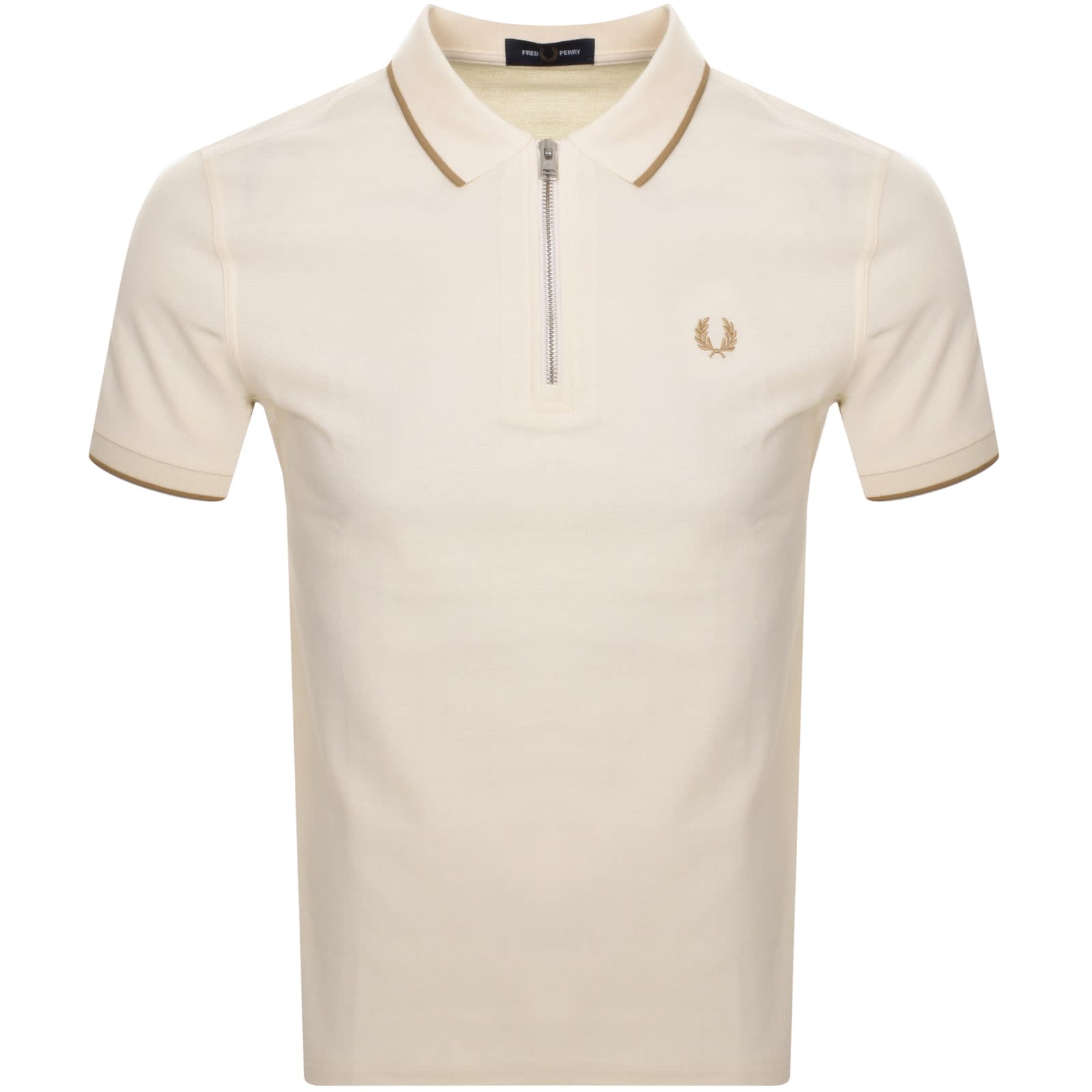 fred perry cream polo
