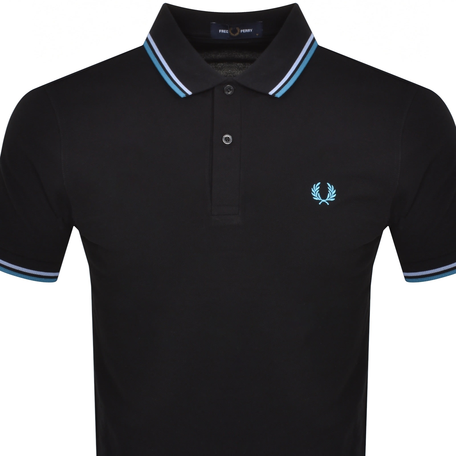 Fred Perry Twin Tipped Polo T Shirt Black Mainline Menswear United States