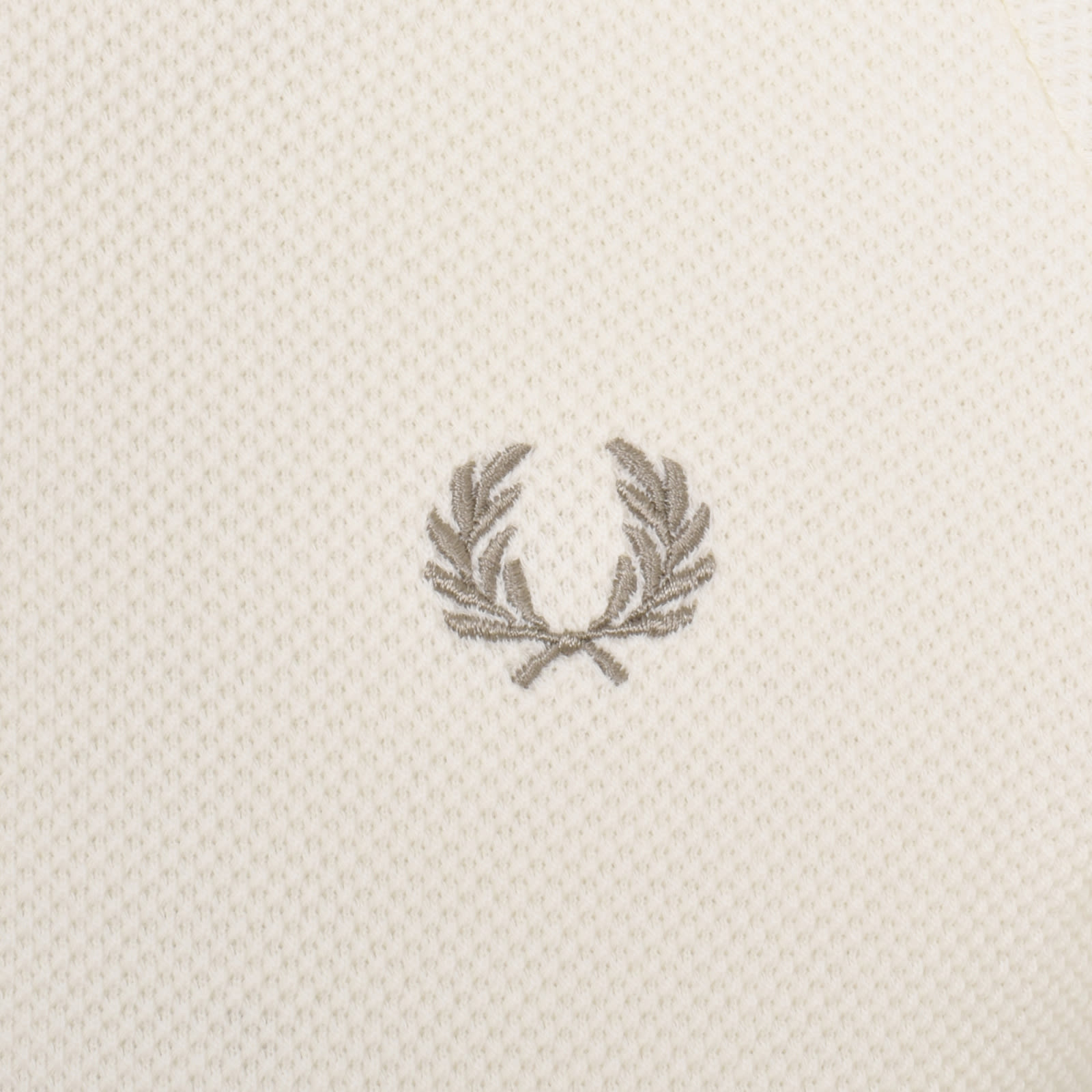 Fred Perry Rib Panel Polo T Shirt Cream | Mainline Menswear Canada