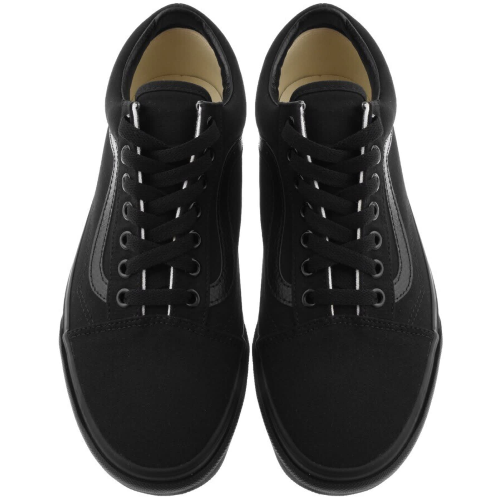 Black canvas vans sale