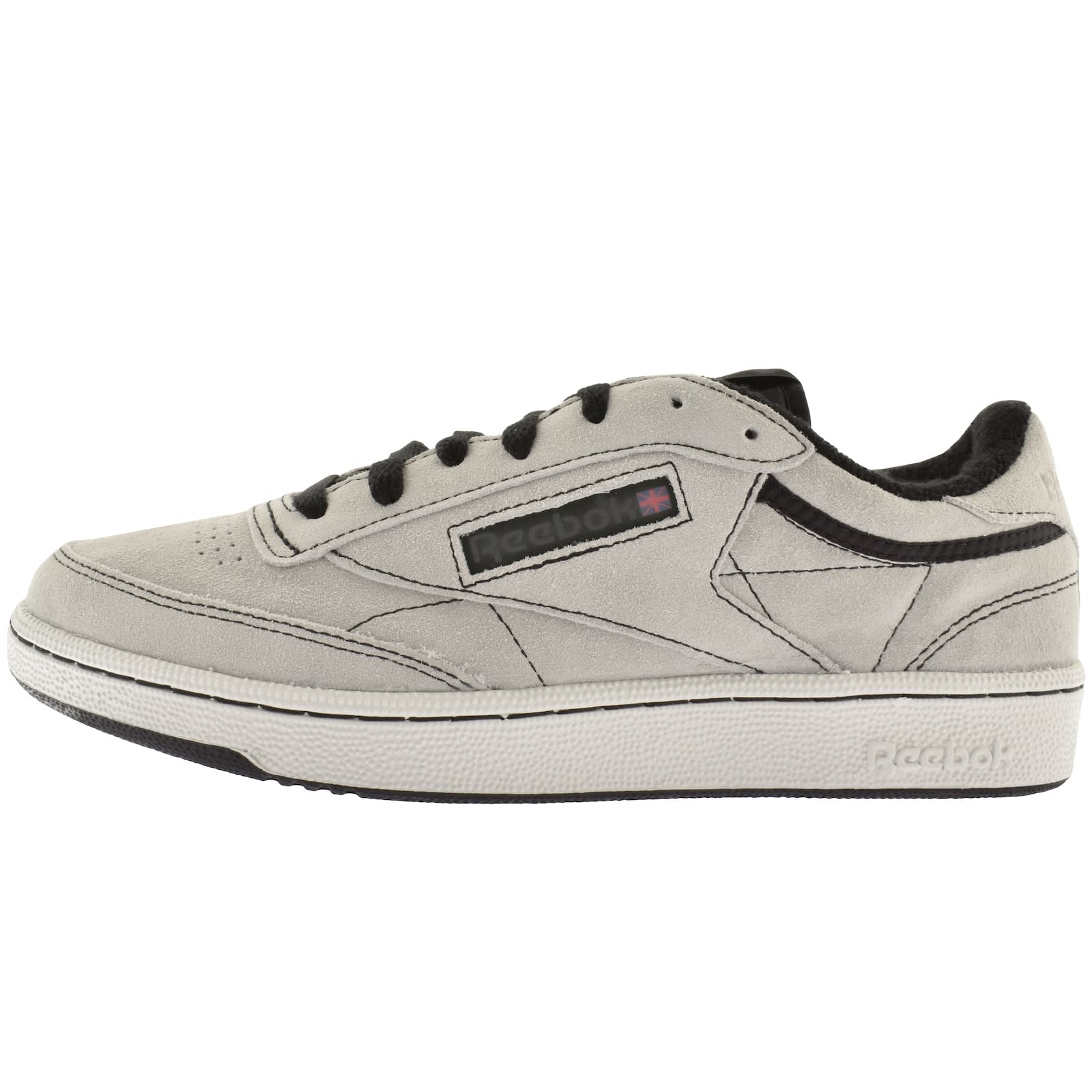 Grey reebok trainers discount