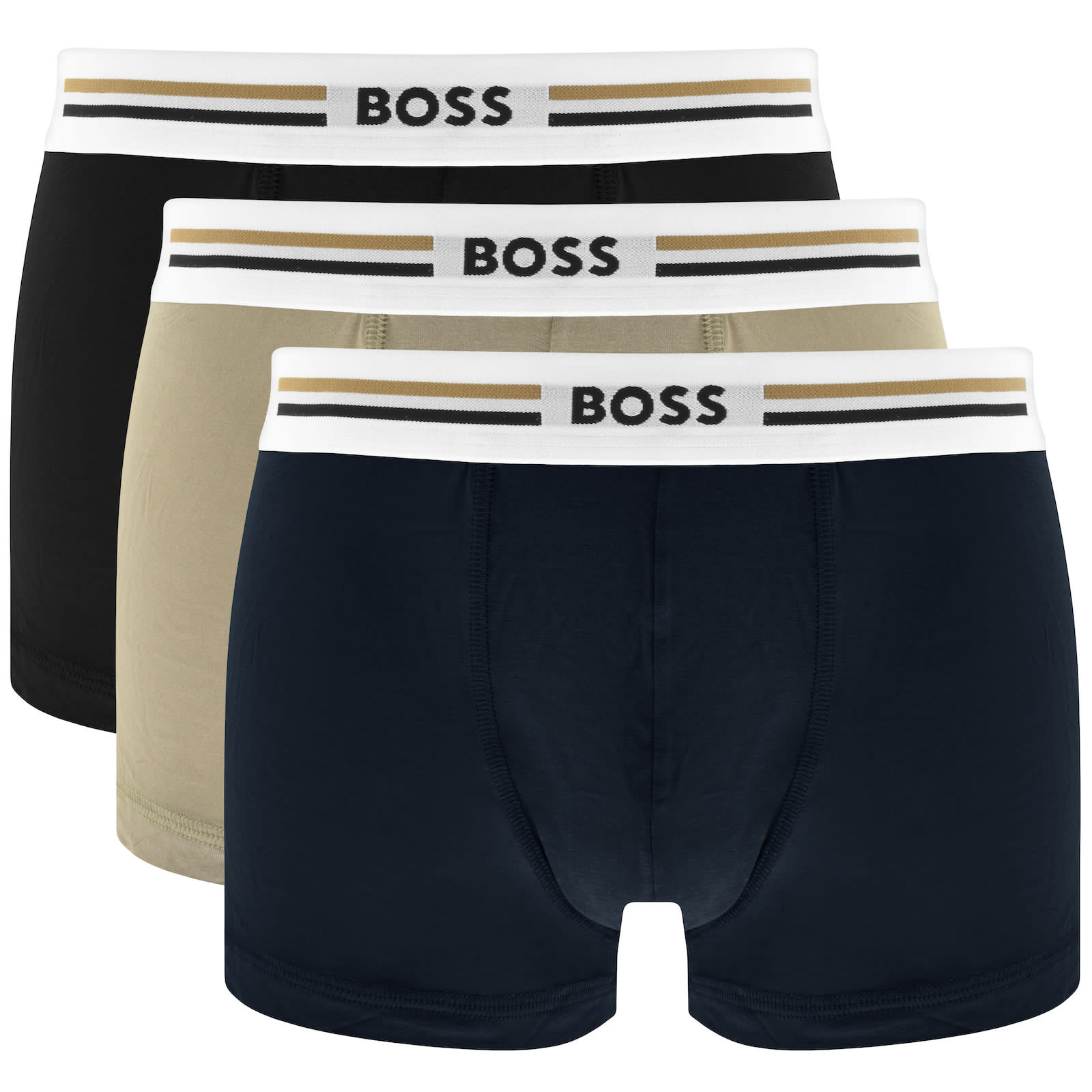 BOSS Bodywear - Confezione Da 2 Boxer Corti Neri E Blu - Foto 4