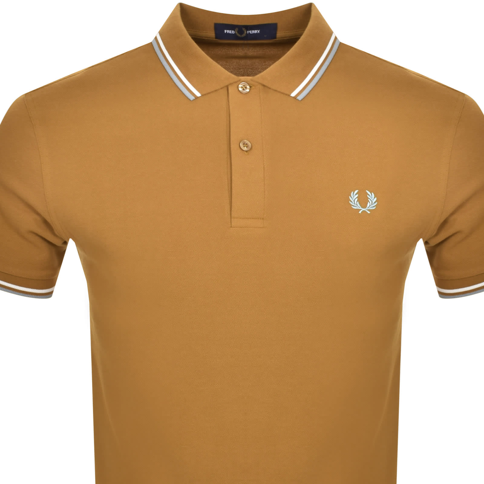 Brown fred perry shirt top