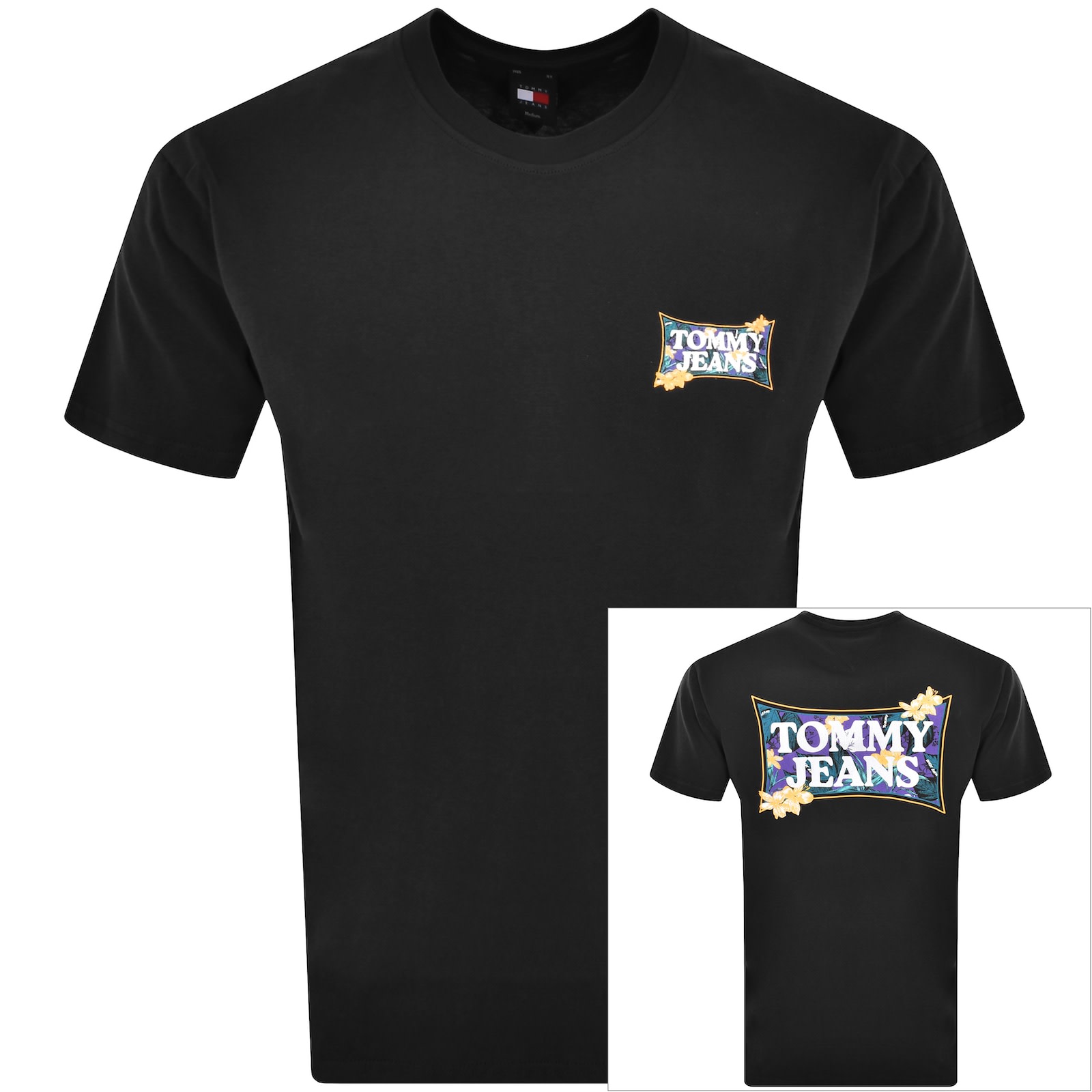 Black tommy jeans t shirt cheap