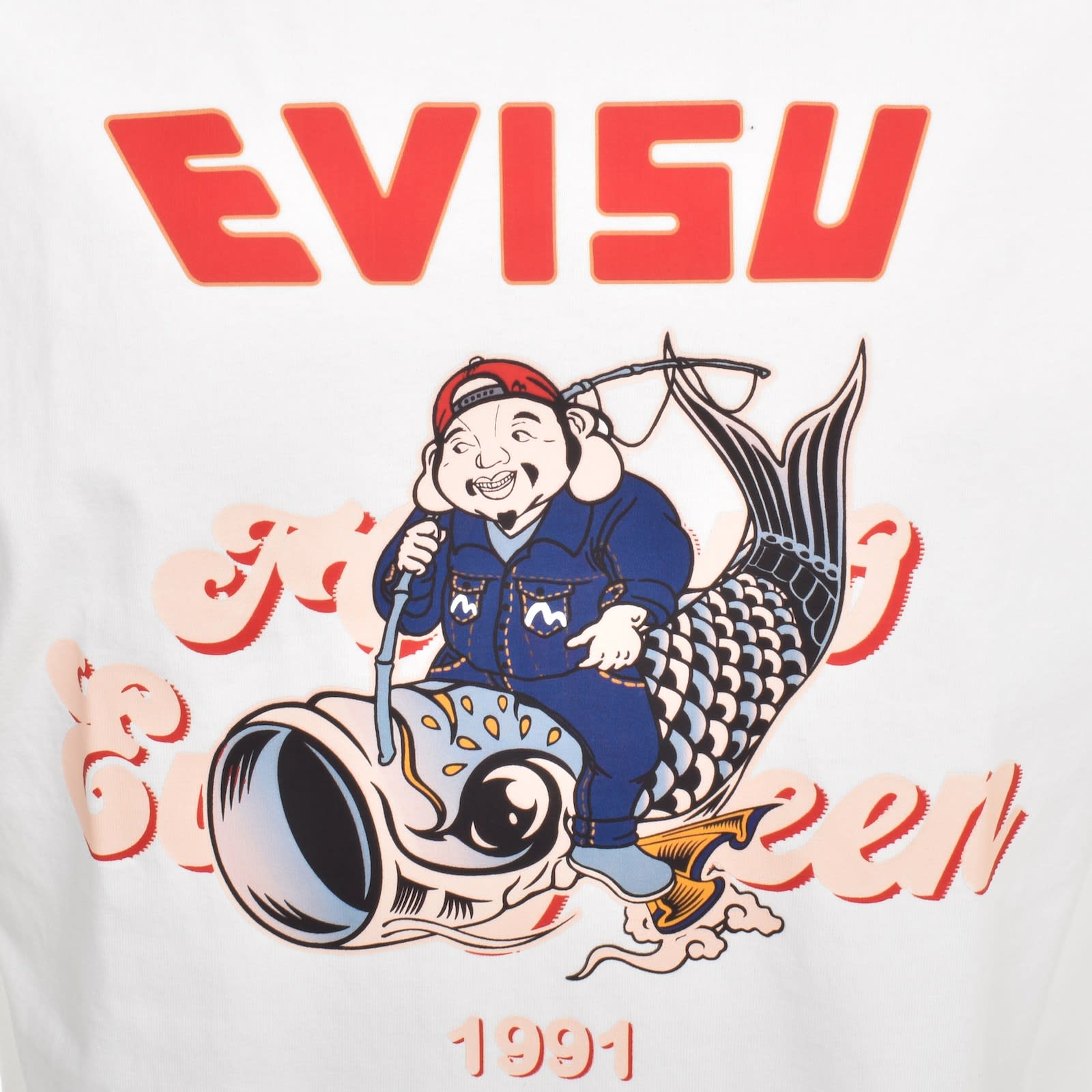 Evisu Logo T Shirt White | Mainline Menswear United States