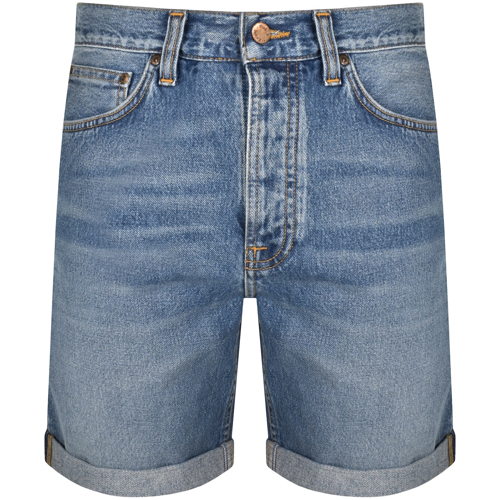 Nudie Jeans Josh Denim Shorts Blue Mainline Menswear Denmark