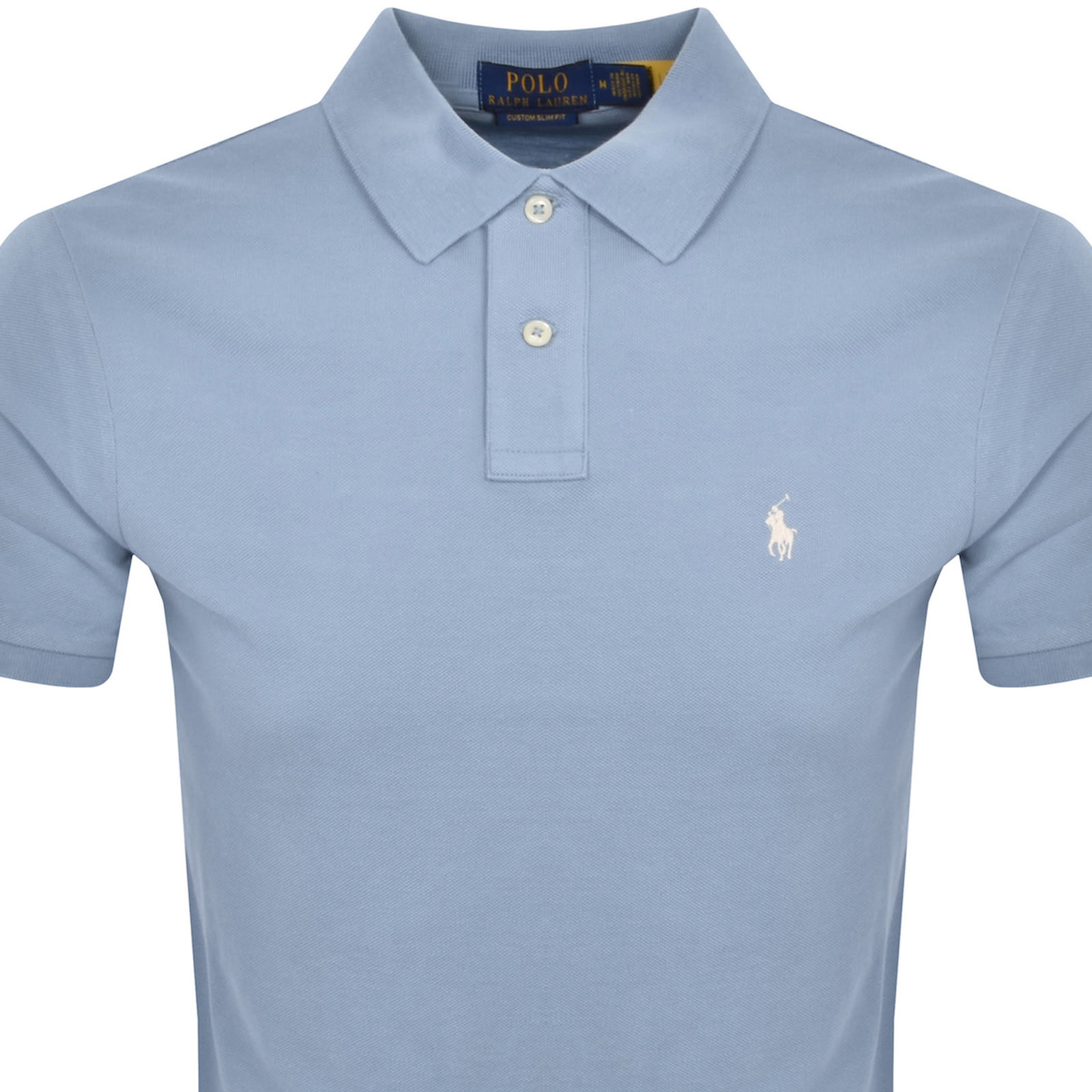 Ralph Lauren Custom Slim Polo T Shirt Blue