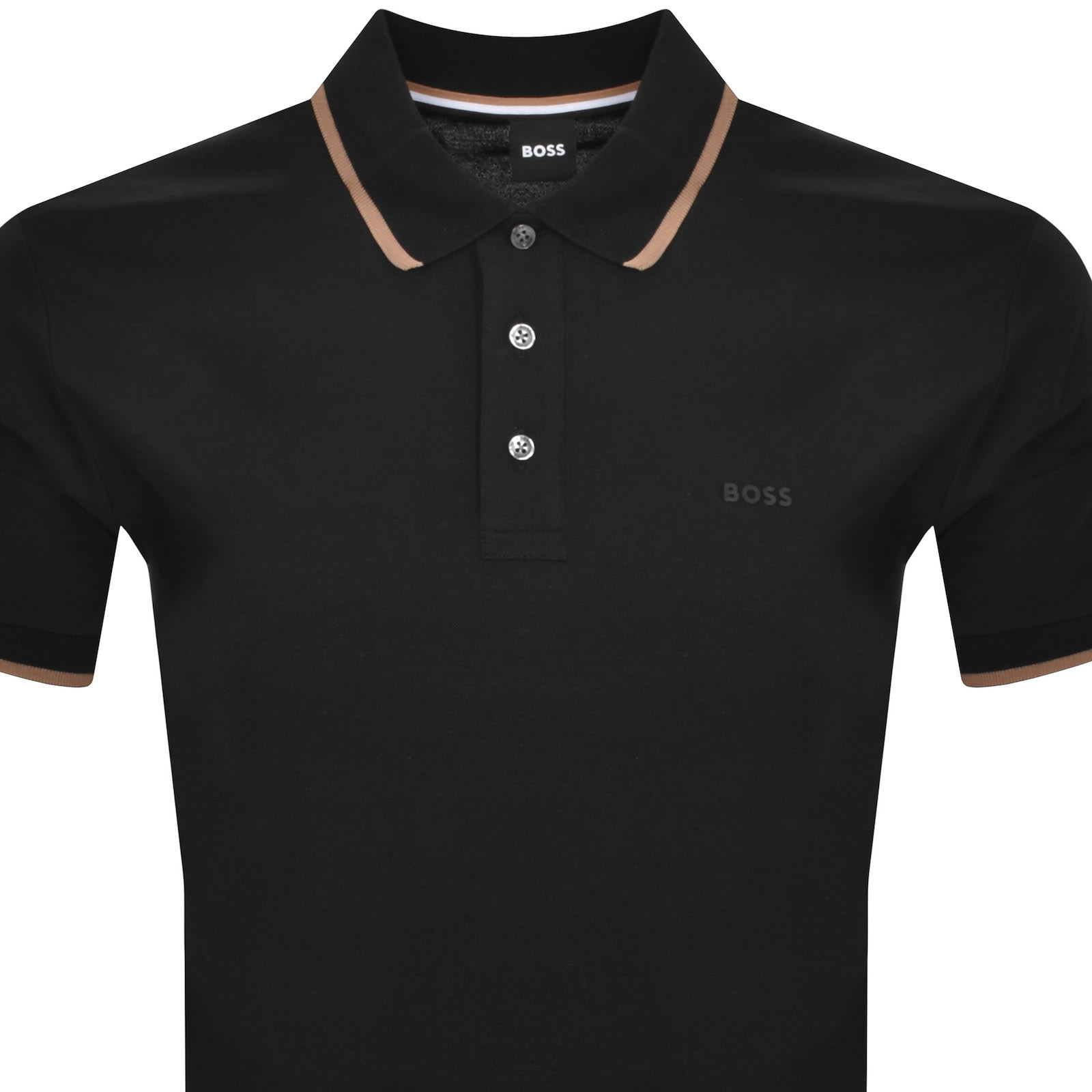 BOSS Parlay 190 Polo T Shirt Black Mainline Menswear