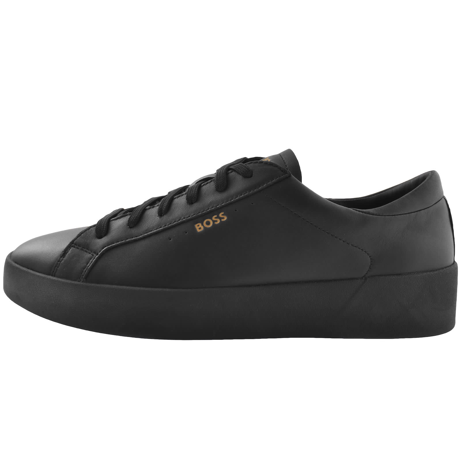 Black tennis trainers cheap