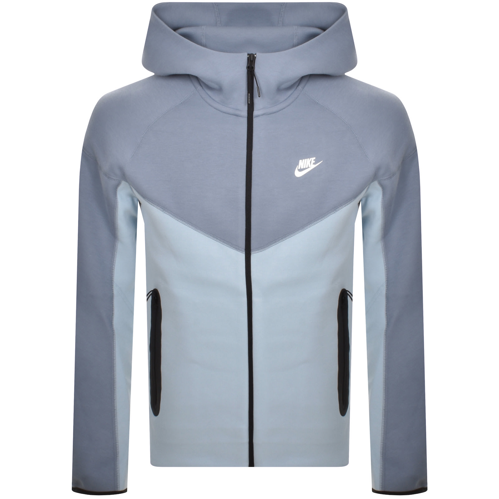 Blue and white nike tech hot sale