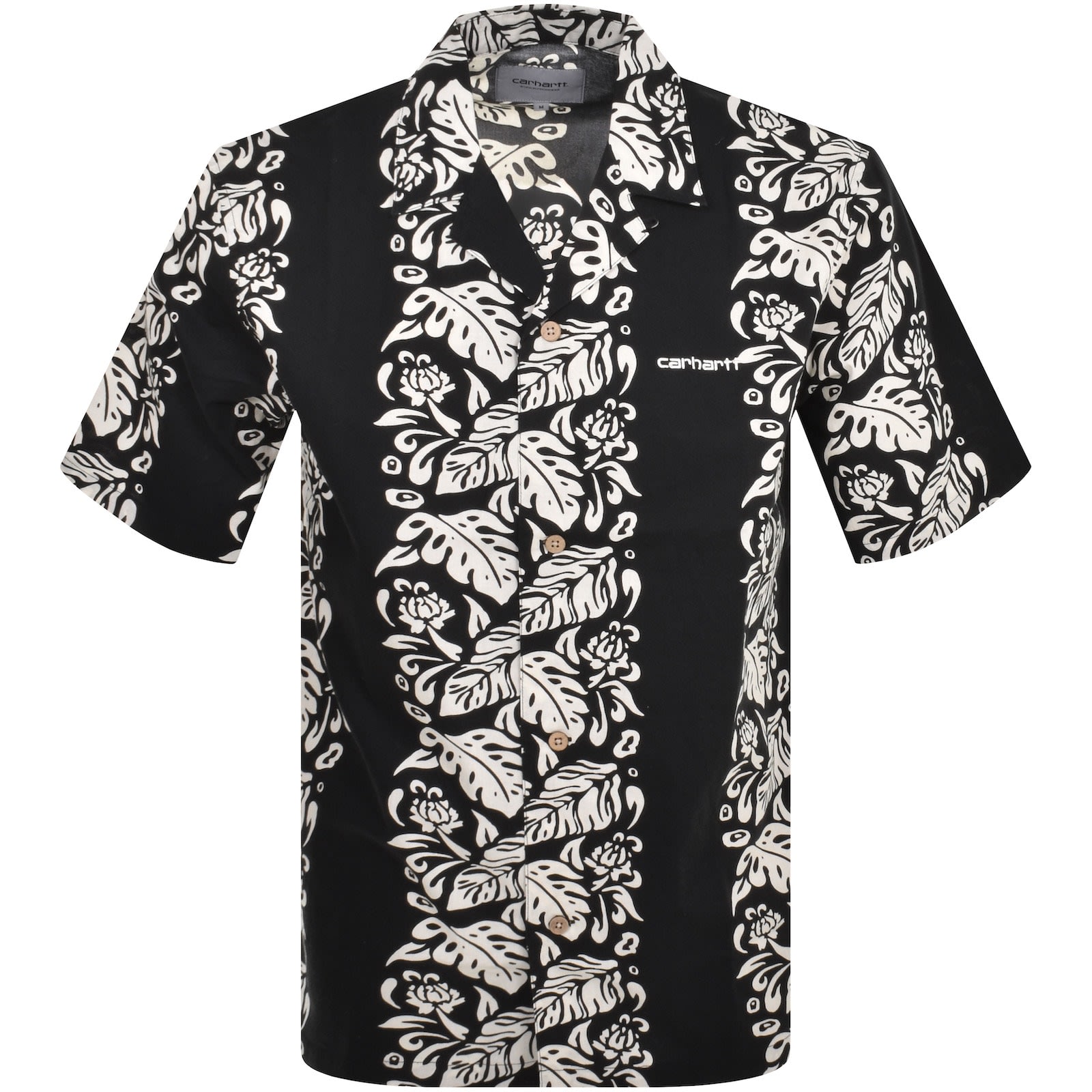 Carhartt WIP Floral Short Sleeve Shirt Black