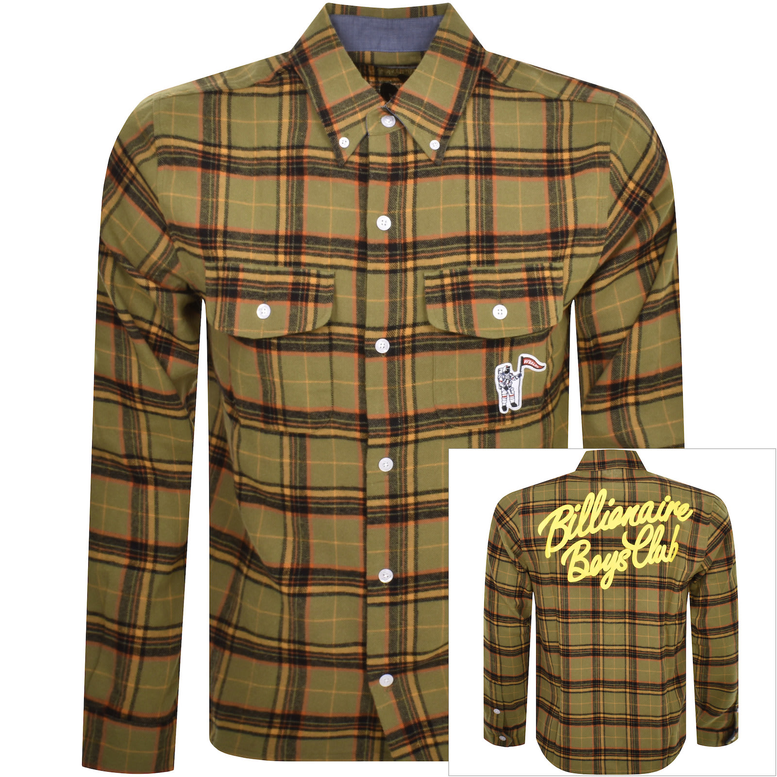 Billionaire Boys Club Check Shirt Green
