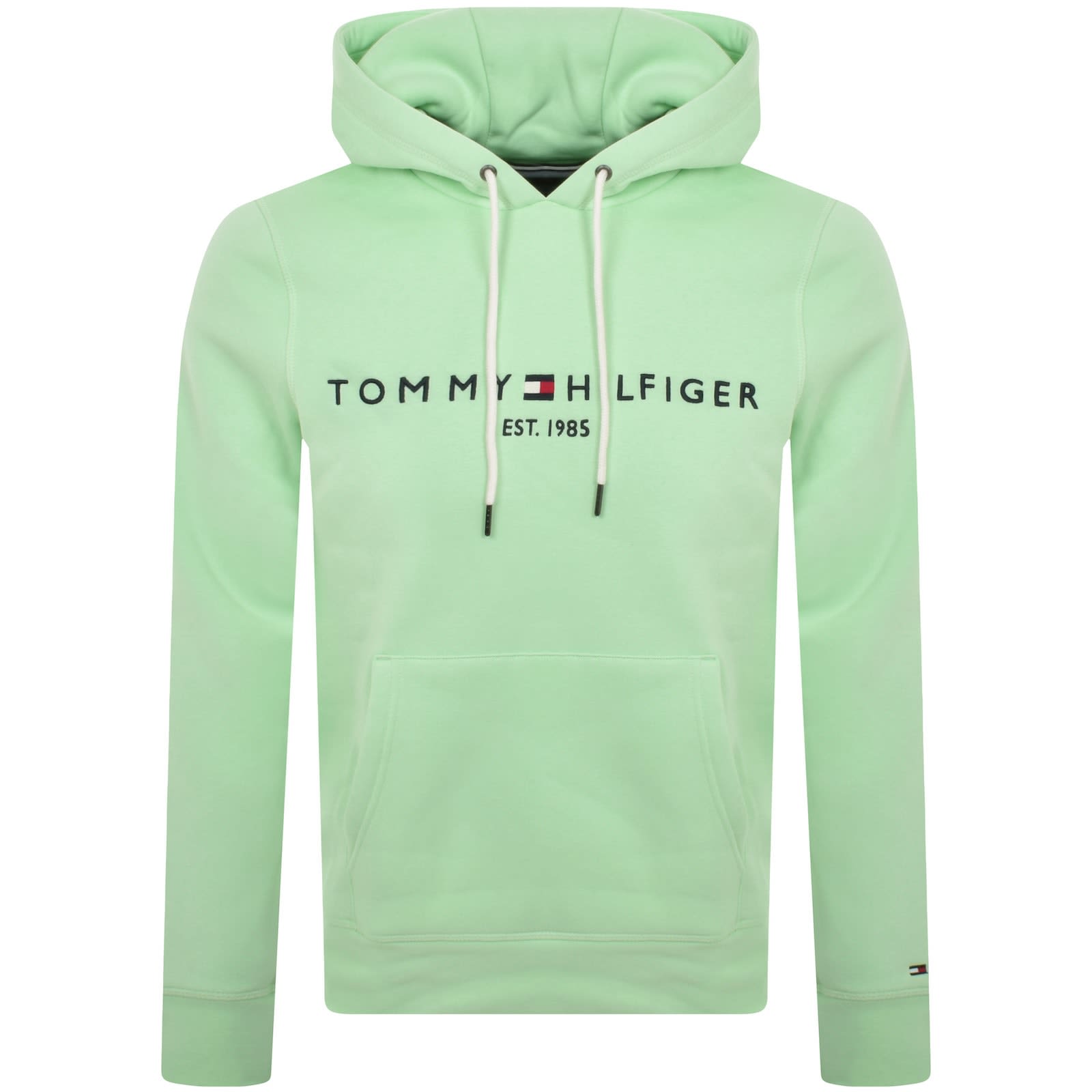 Tommy Hilfiger Logo Hoodie Green | Mainline Menswear Australia