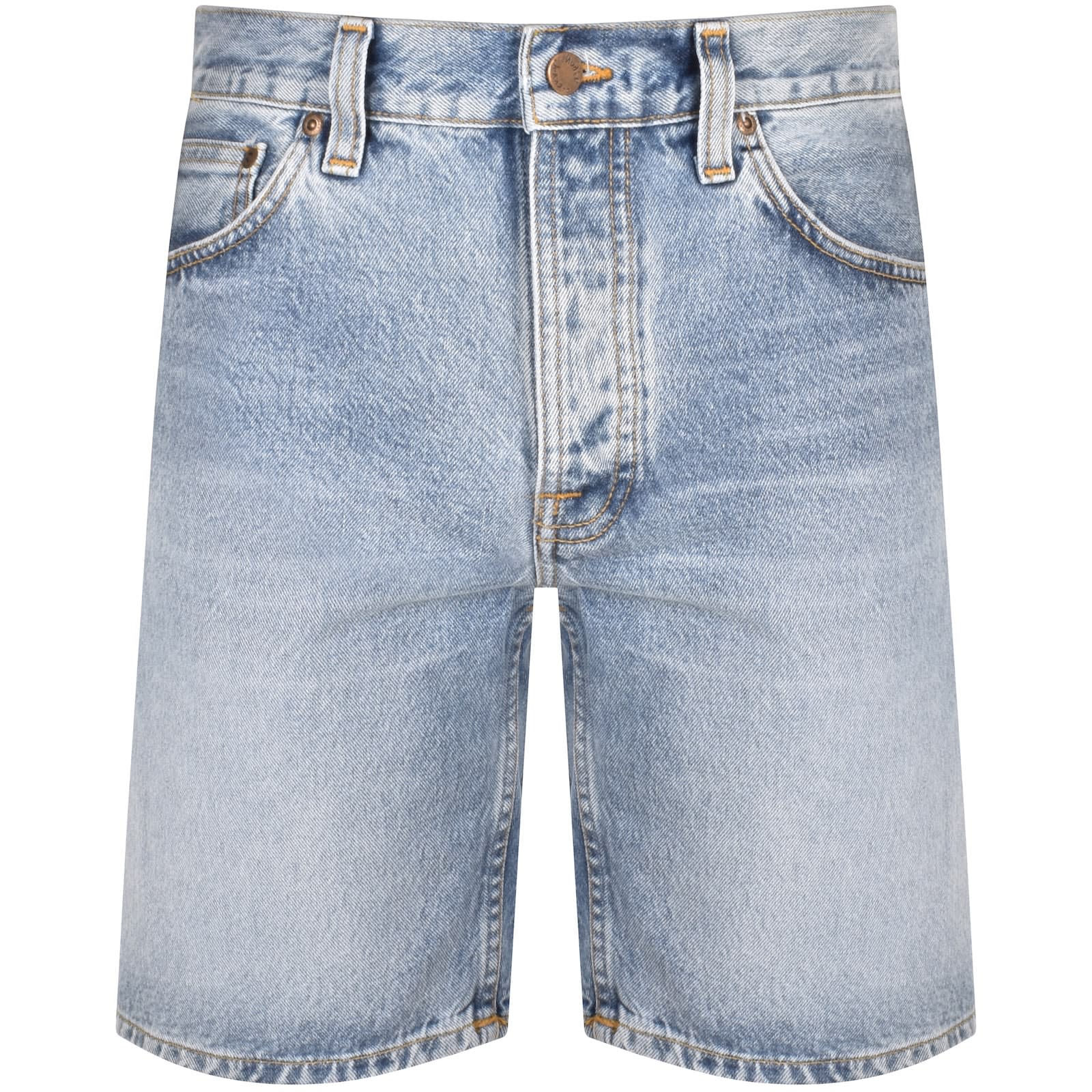 Washed denim shorts hot sale