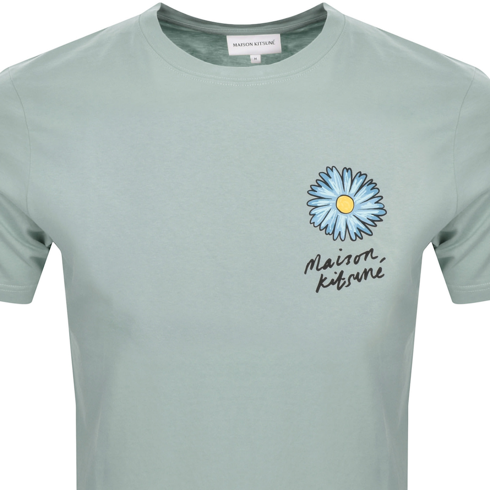 Maison Kitsune Floating Flower T Shirt Blue | Mainline Menswear United  States