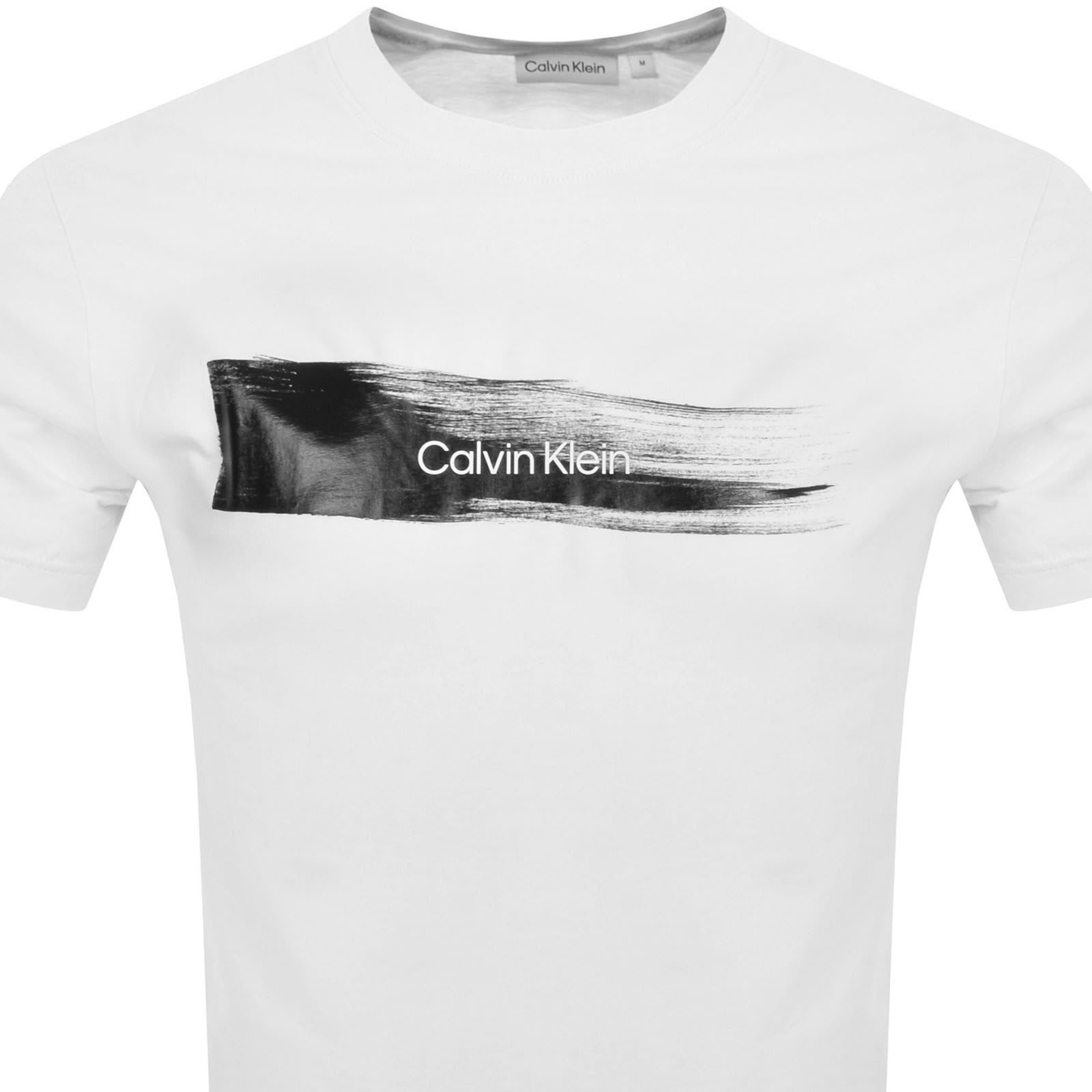 Calvin Klein Logo T Shirt White Mainline Menswear Denmark