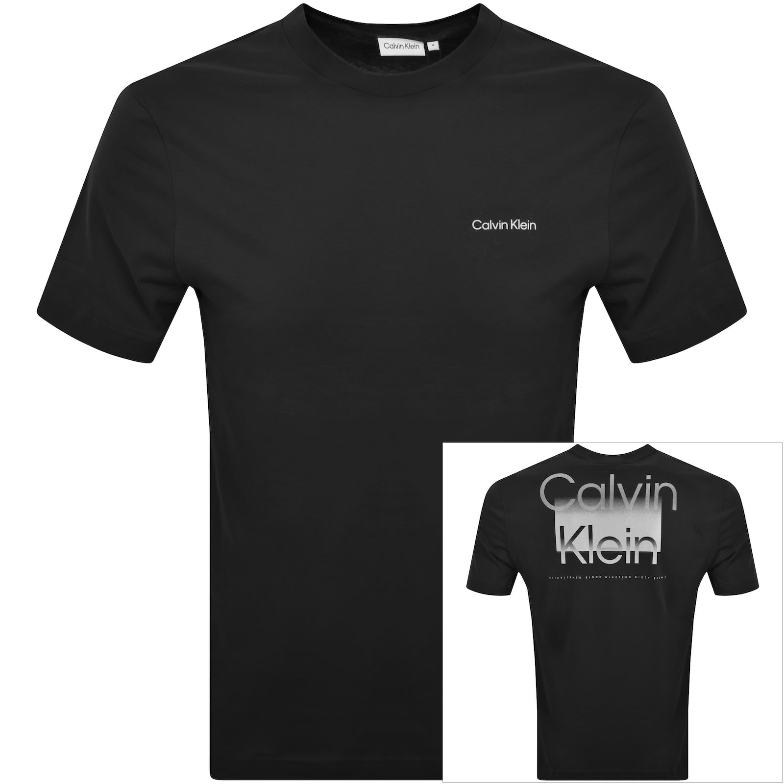 Calvin Klein Logo T Shirt Black Mainline Menswear Ireland