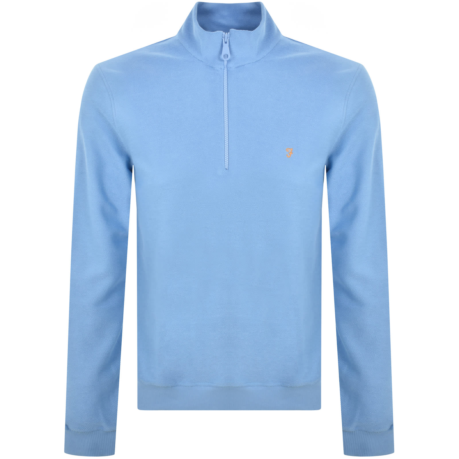 Farah Vintage Weah Half Zip Sweatshirt Blue Mainline Menswear Ireland