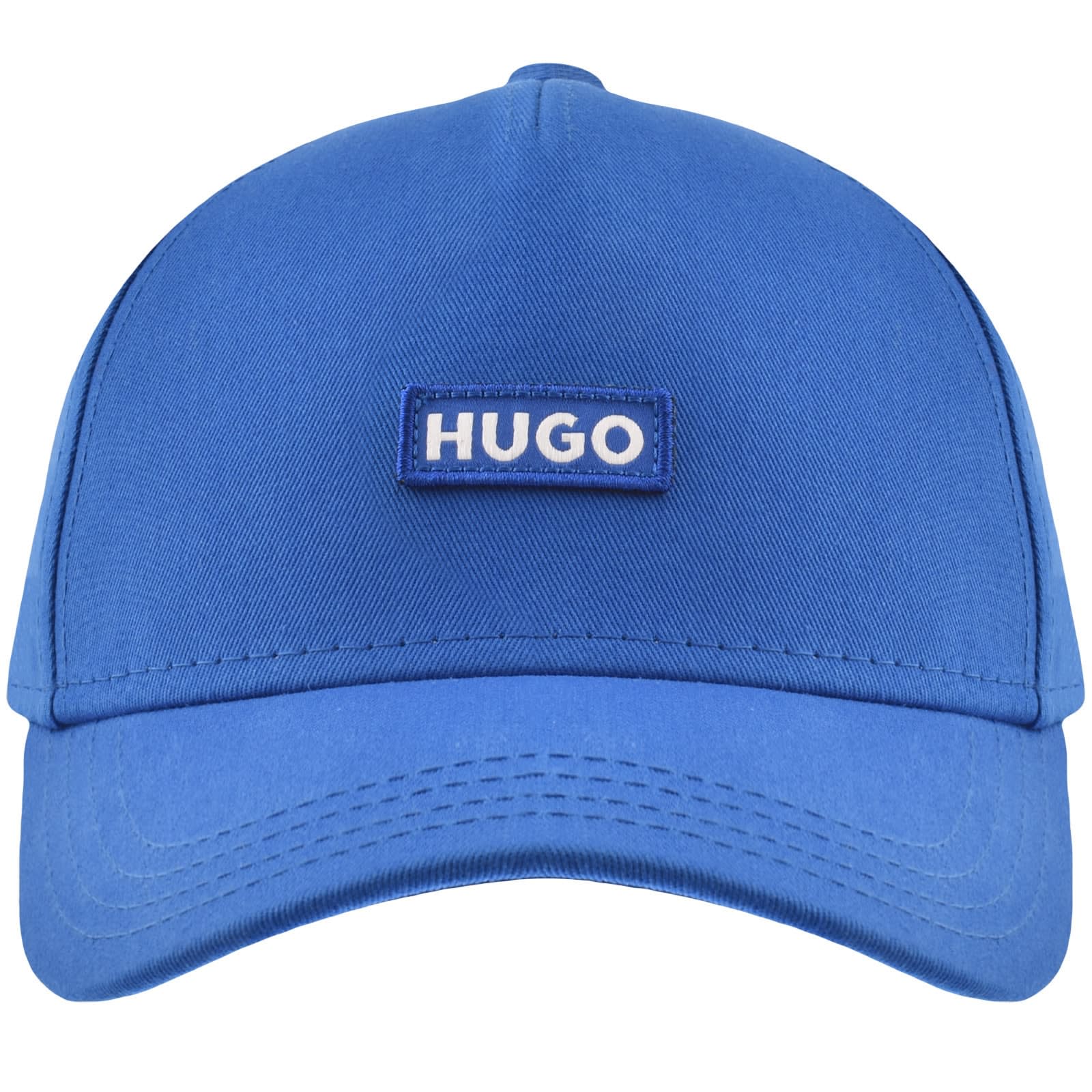 Hugo Mens Open Blue Logo badge Cotton Baseball Cap