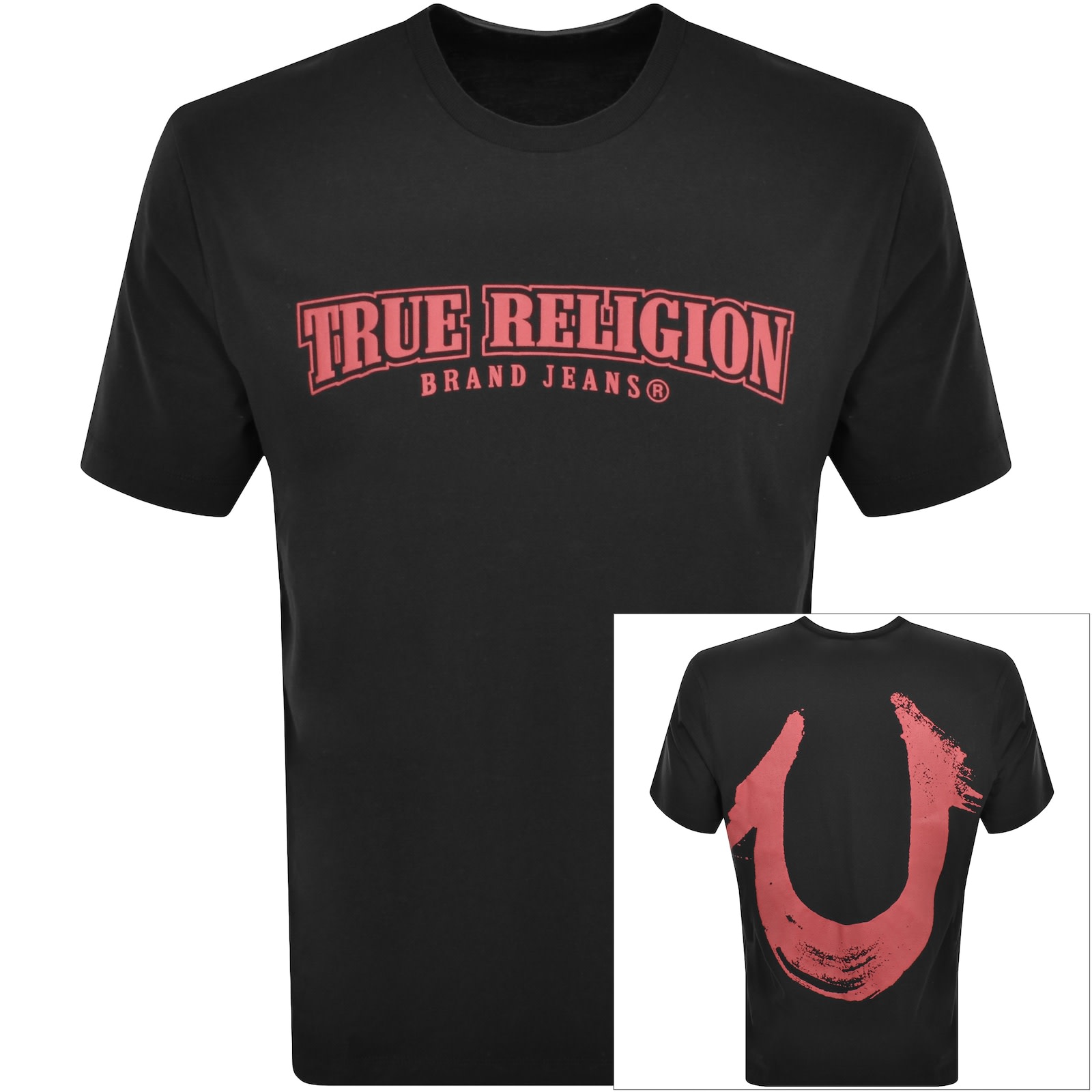 True Religion Men s Relaxed Fit Horseshoe Logo T Shirt