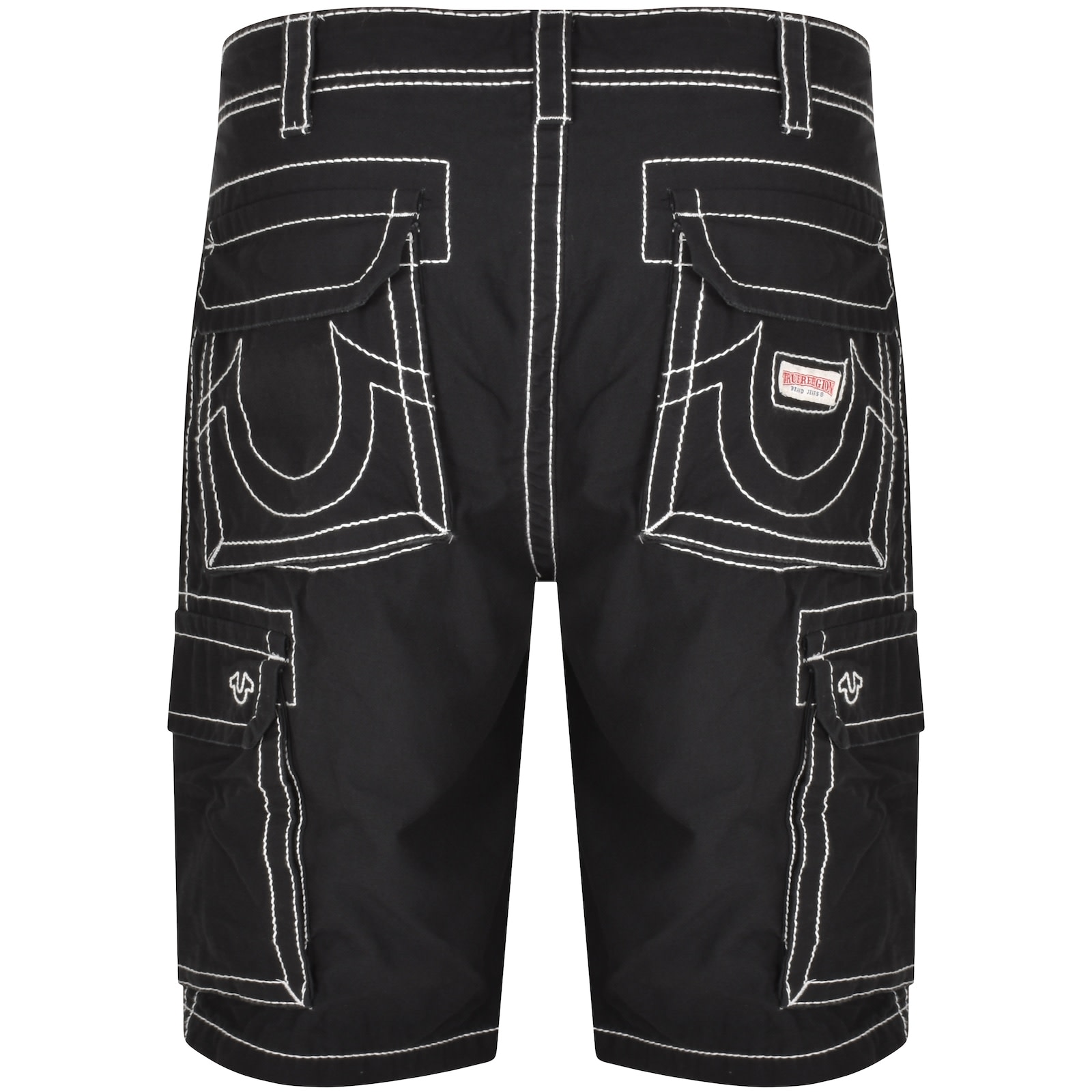 True Religion Big T Cargo Shorts Black