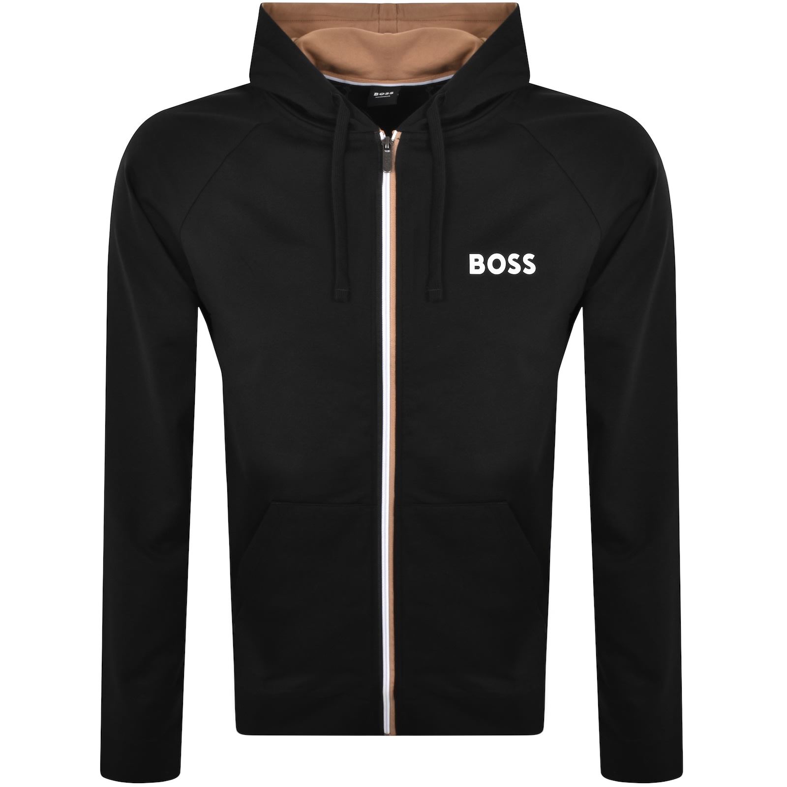 BOSS Authentic Full Zip Hoodie Black Mainline Menswear