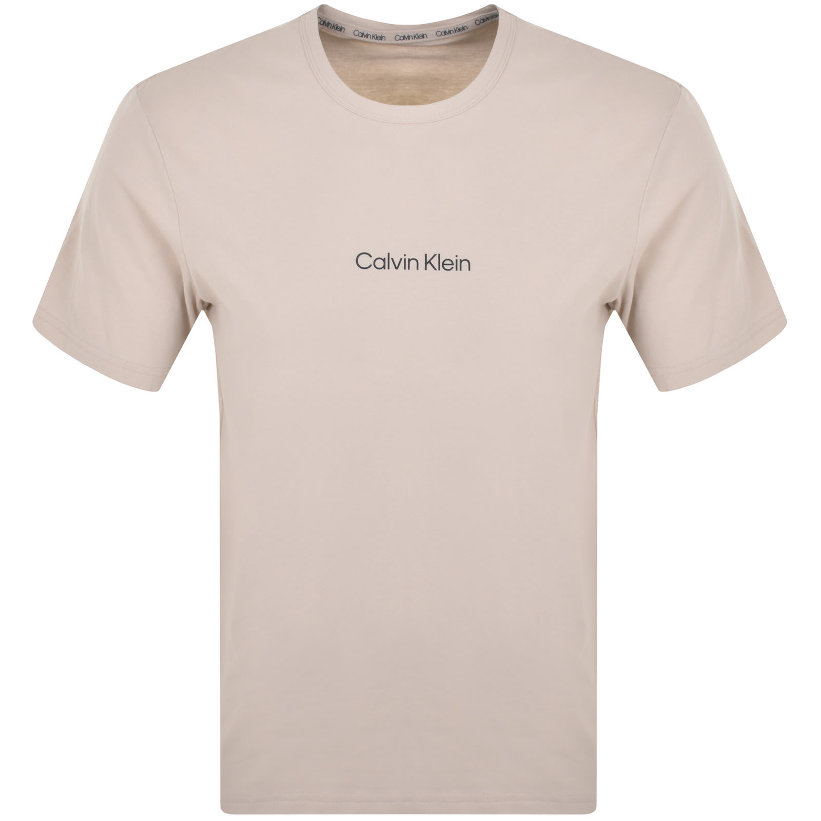 Calvin Klein Crew Neck Lounge T Shirt Beige male Small