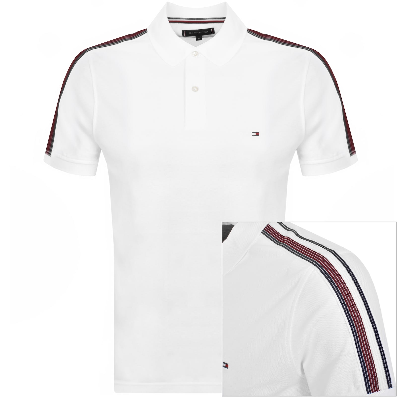 Tommy Hilfiger Shadow Polo T Shirt White male XX Large