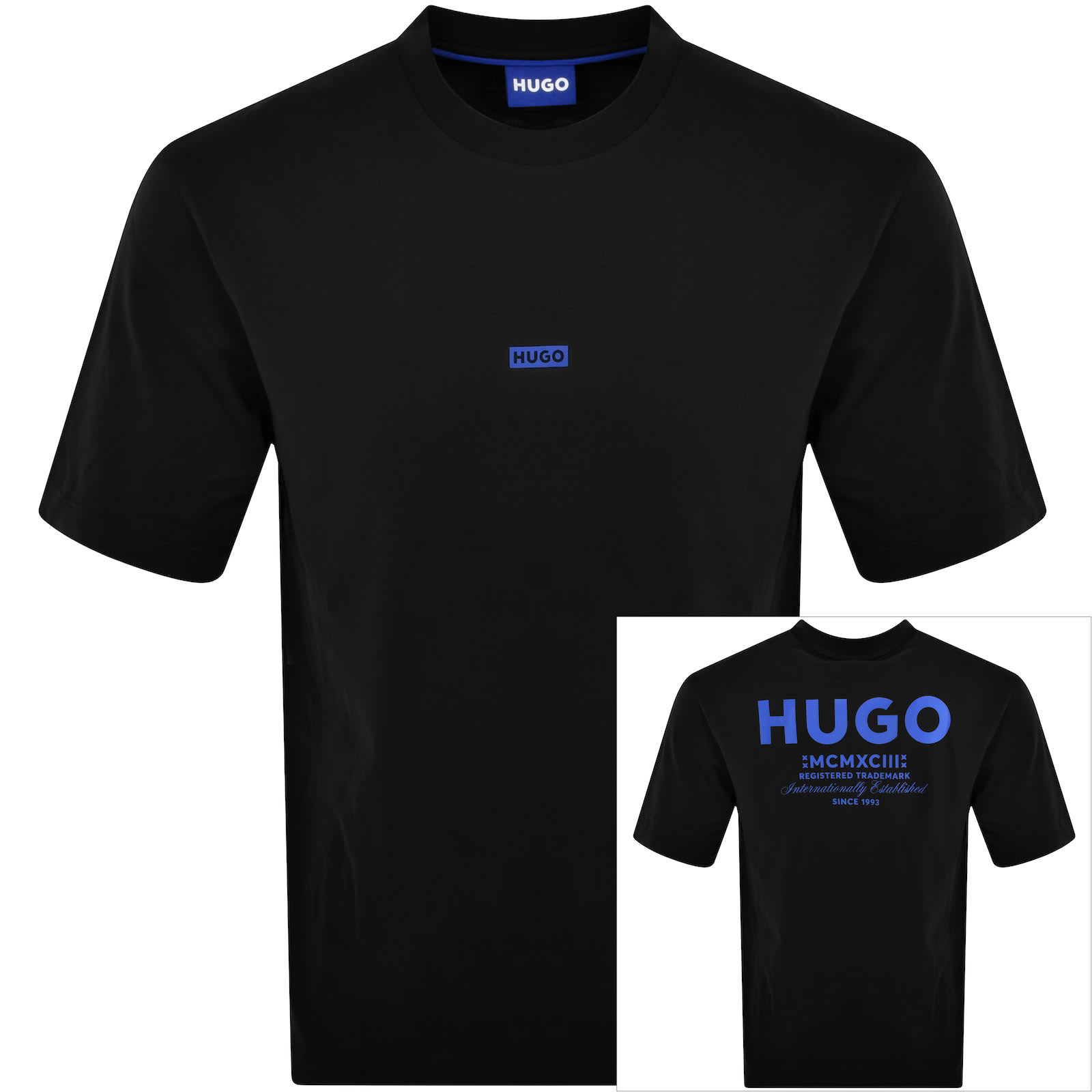black and blue designer shirt