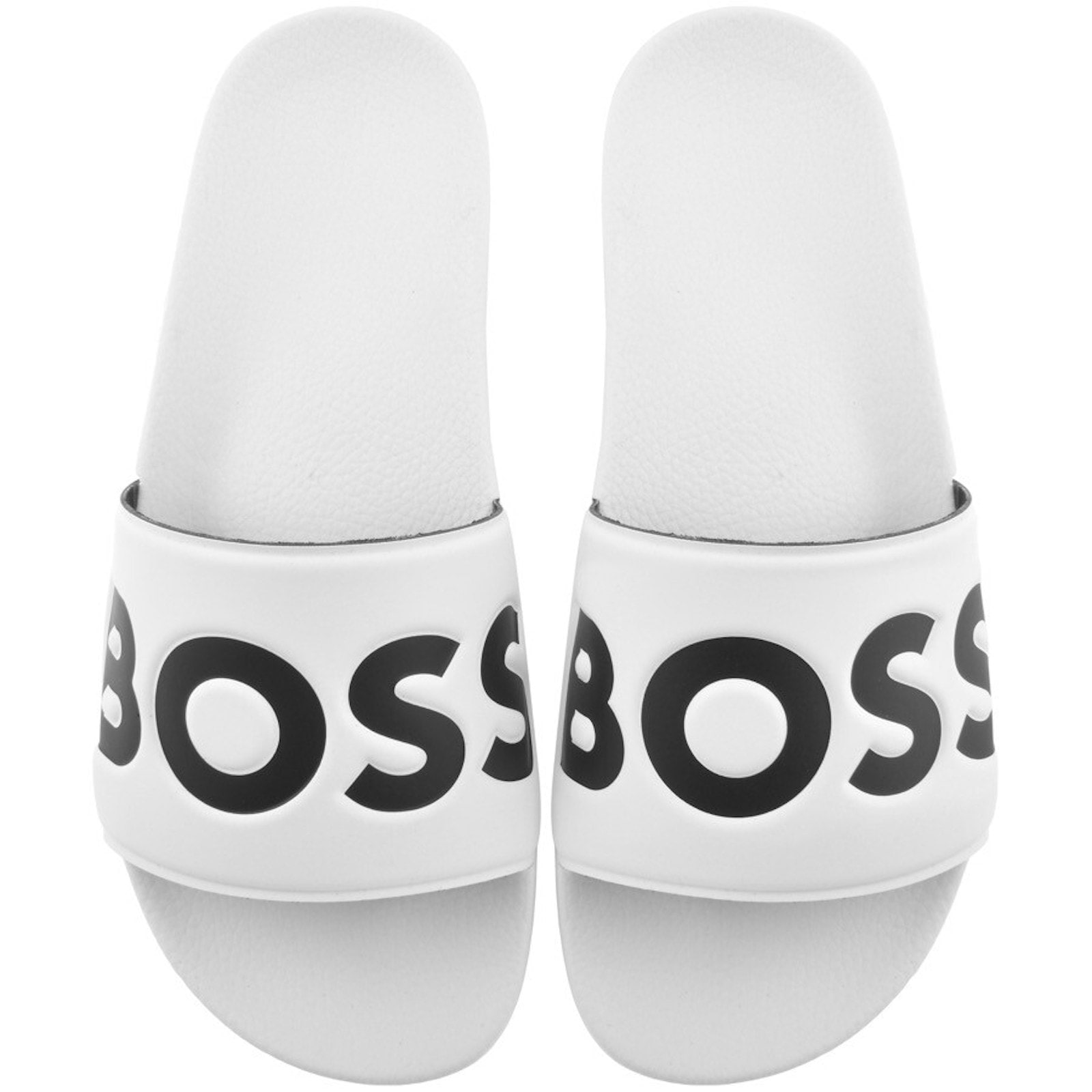 Mens white hugo boss sliders new arrivals