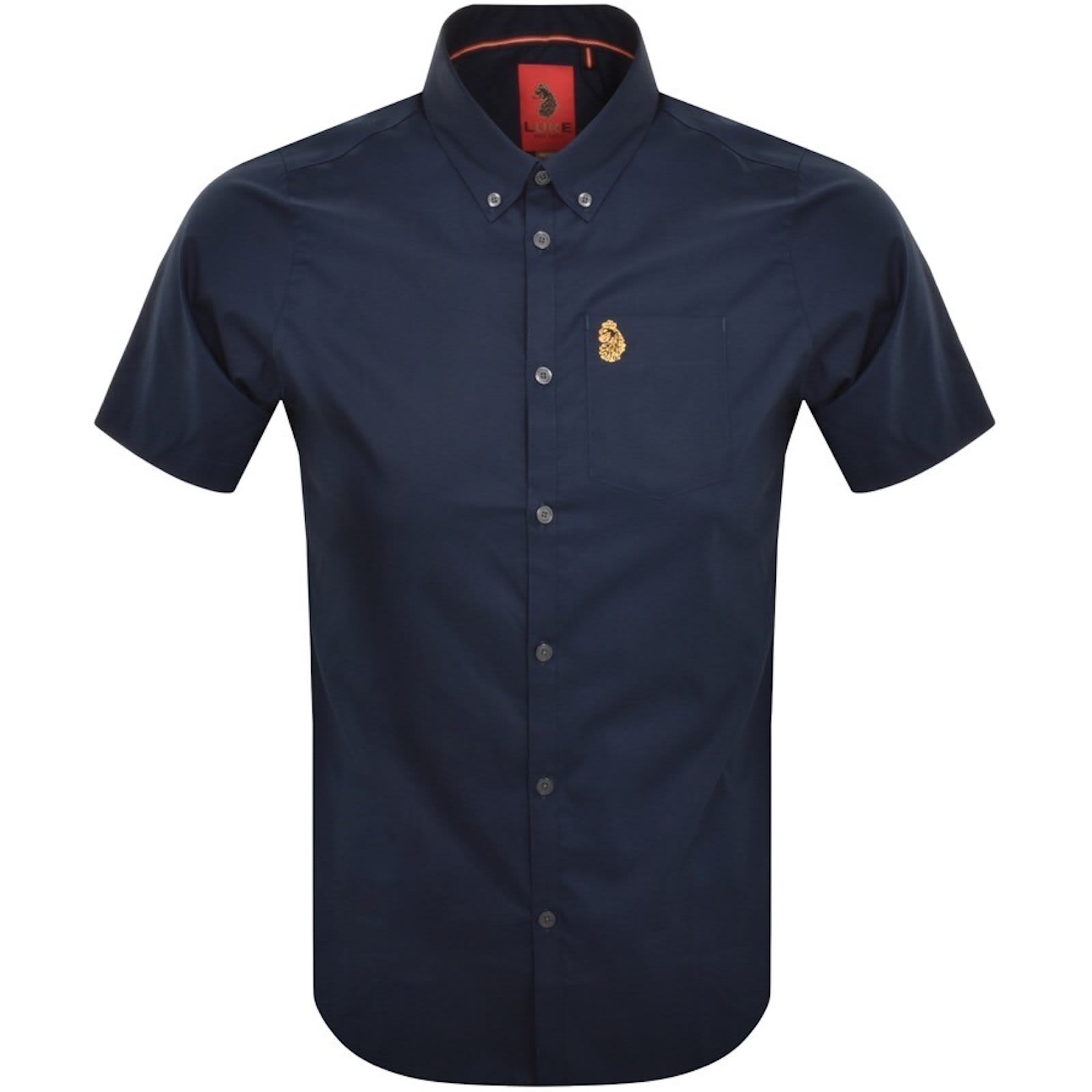 Luke 1977 Short Sleeve Ironbridge Shirt Navy Mainline Menswear