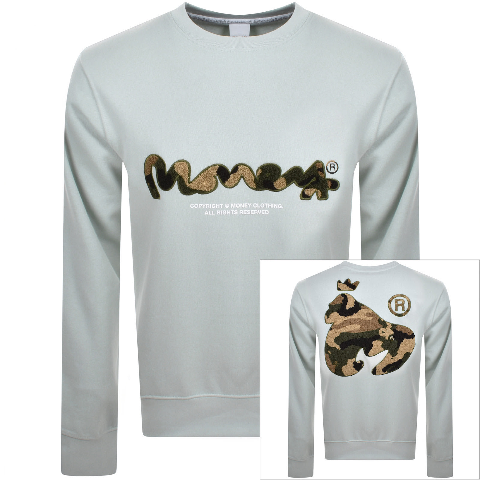 Designer camo sweatshirt outlet