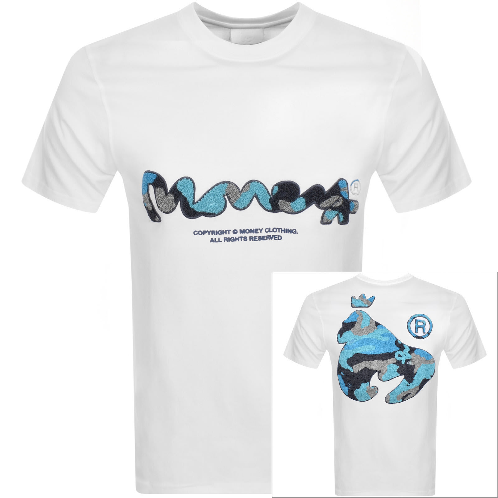 Money Logo T Shirt White | Mainline Menswear United States
