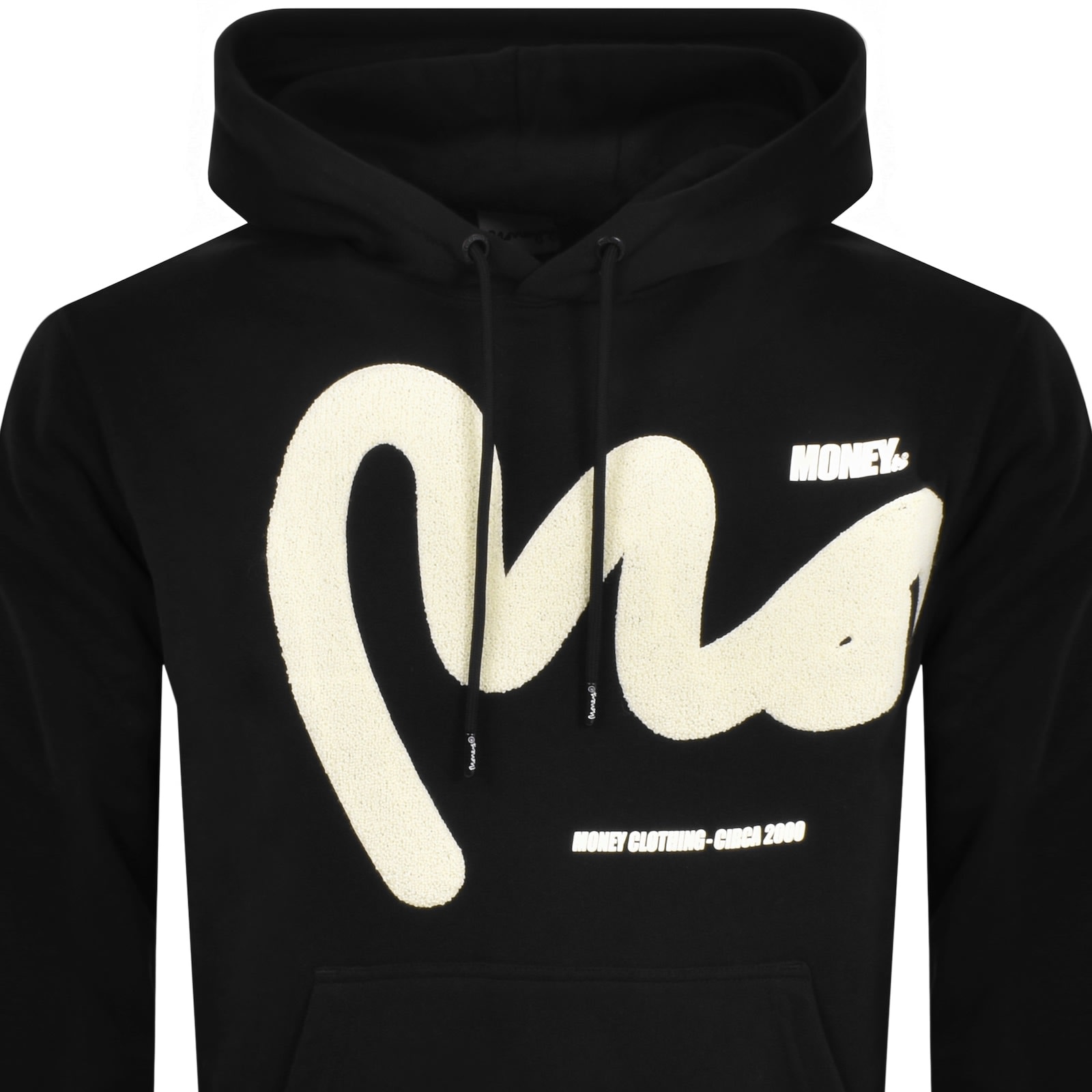 Money Chenille Big Sis Hoodie Black Mainline Menswear Denmark