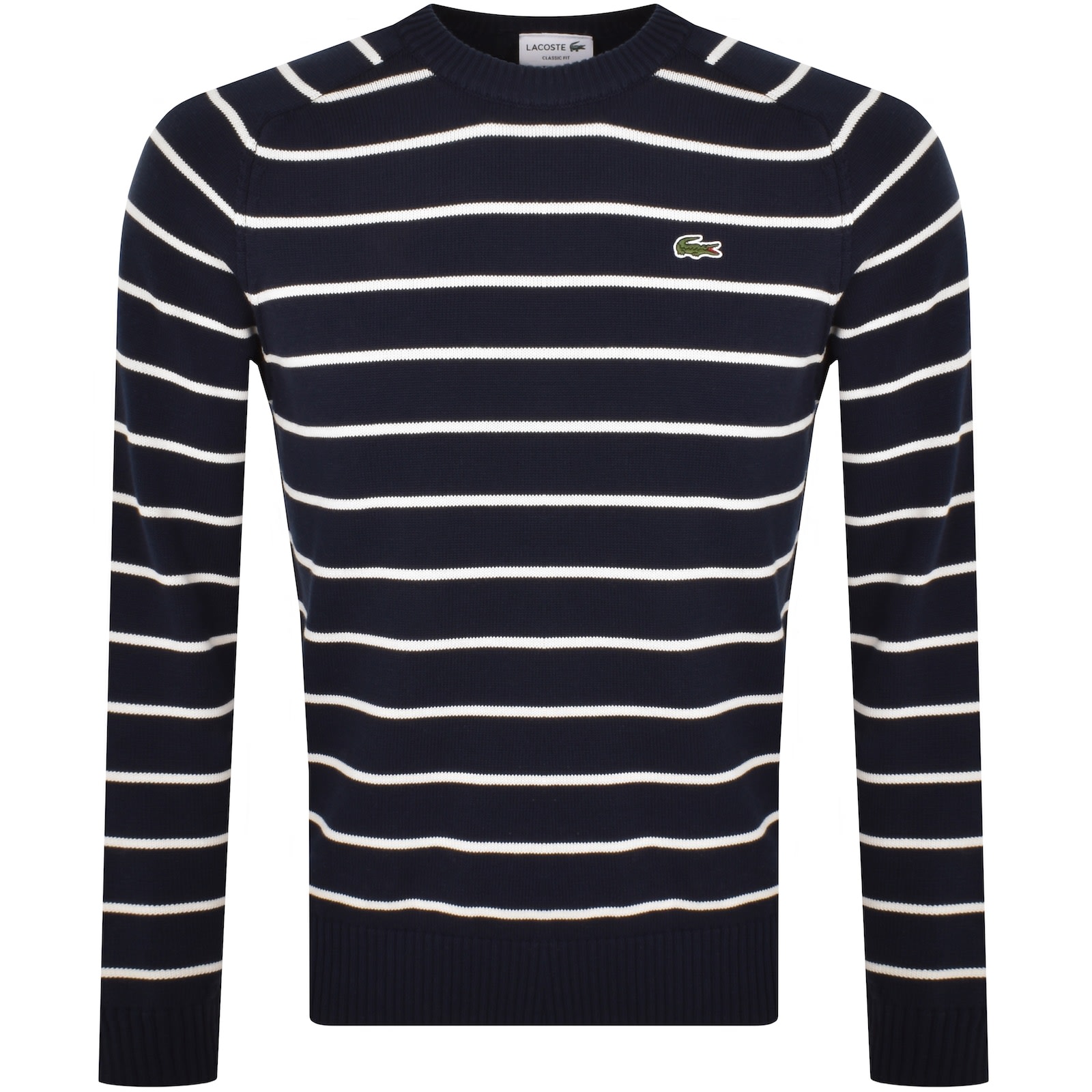 Lacoste Stripe Knit Jumper NavyLacoste Stripe Knit Jumper Navy Male 9 5XL