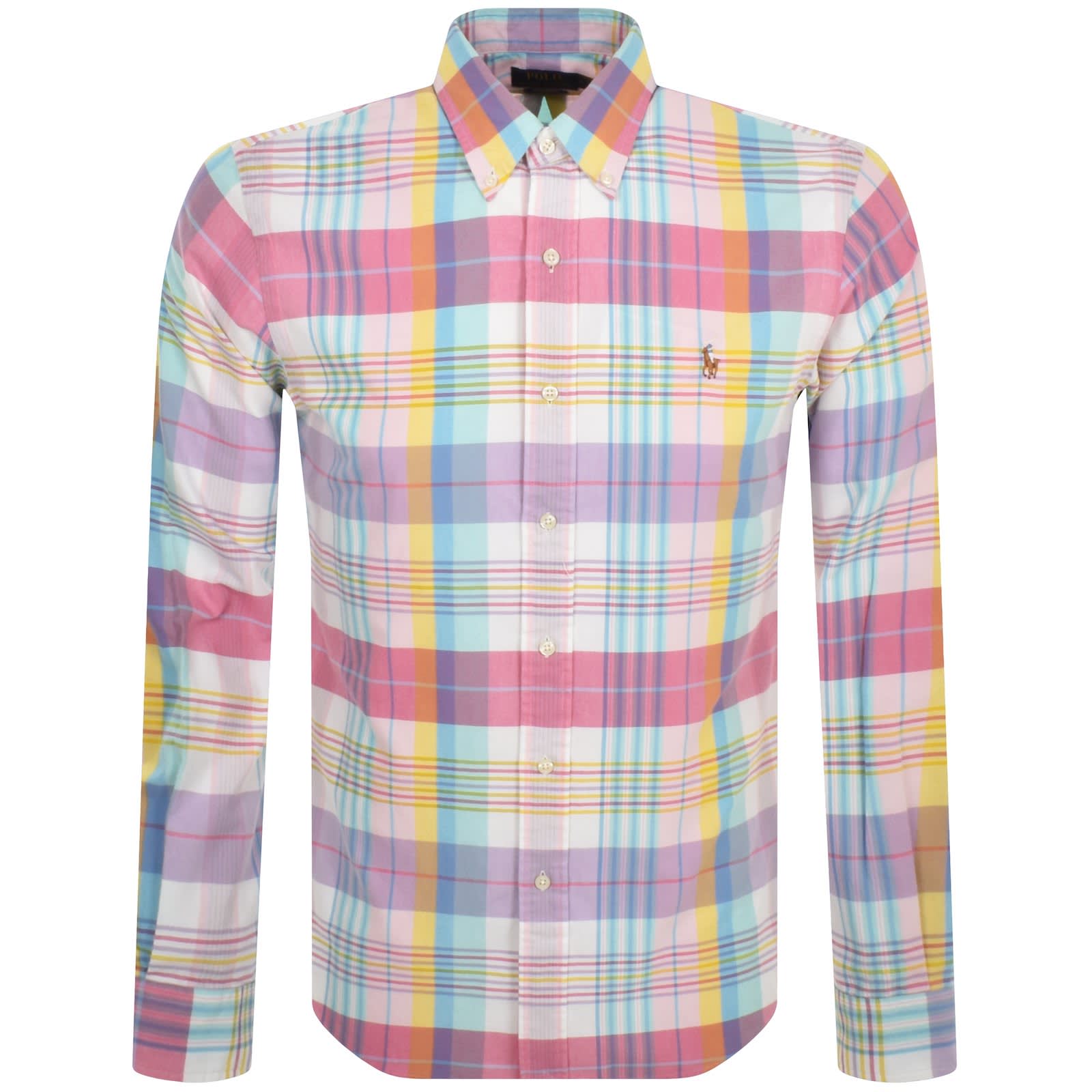 Ralph Lauren Long Sleeve Shirt Pink | Mainline Menswear