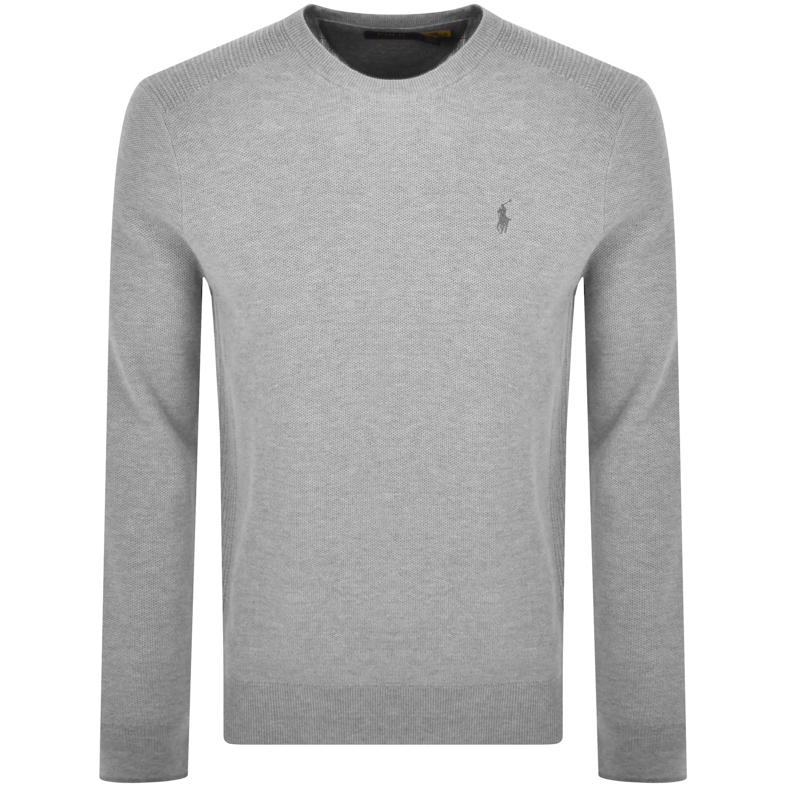 Ralph Lauren Crew Neck Knit Jumper GreyRalph Lauren Crew Neck Knit Jumper Grey Male Medium