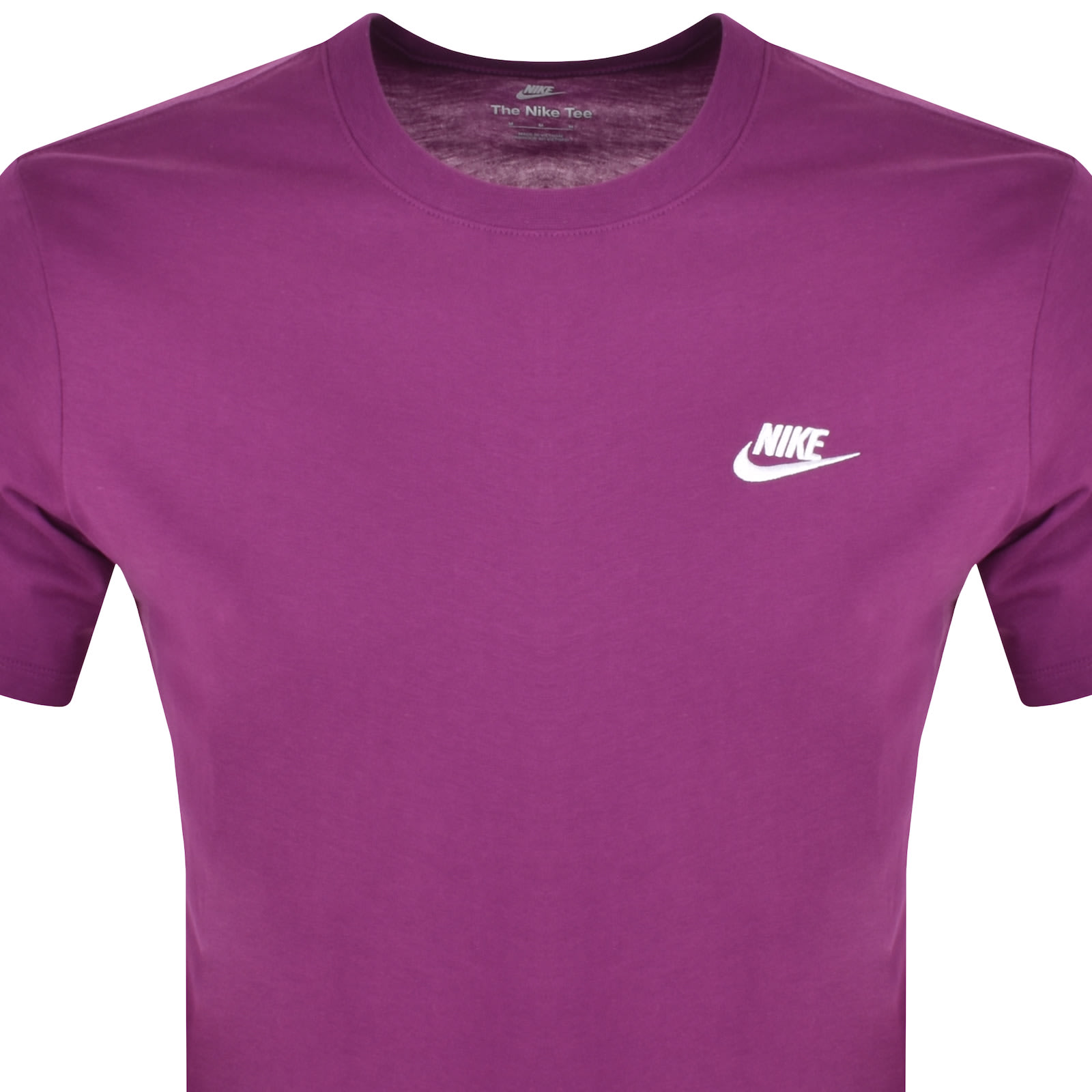 Nike Crew Neck Club T Shirt Purple Mainline Menswear