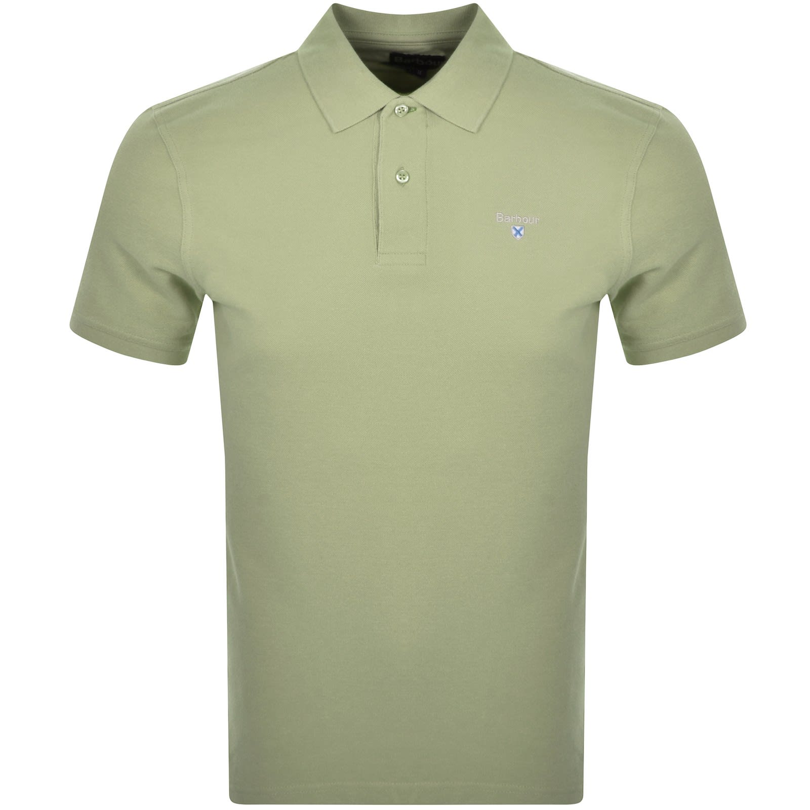 Barbour polo Green discount