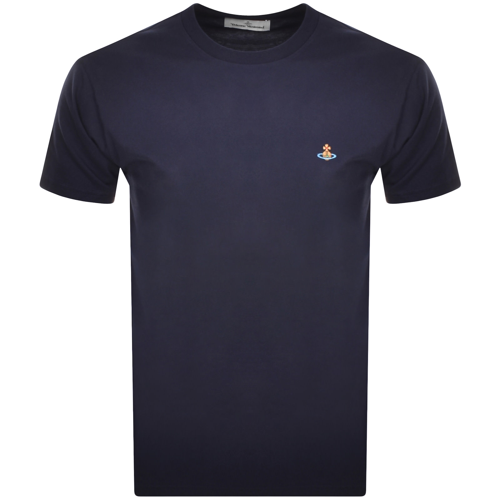Vivienne Westwood Classic Logo T Shirt Navy Mainline Menswear United States