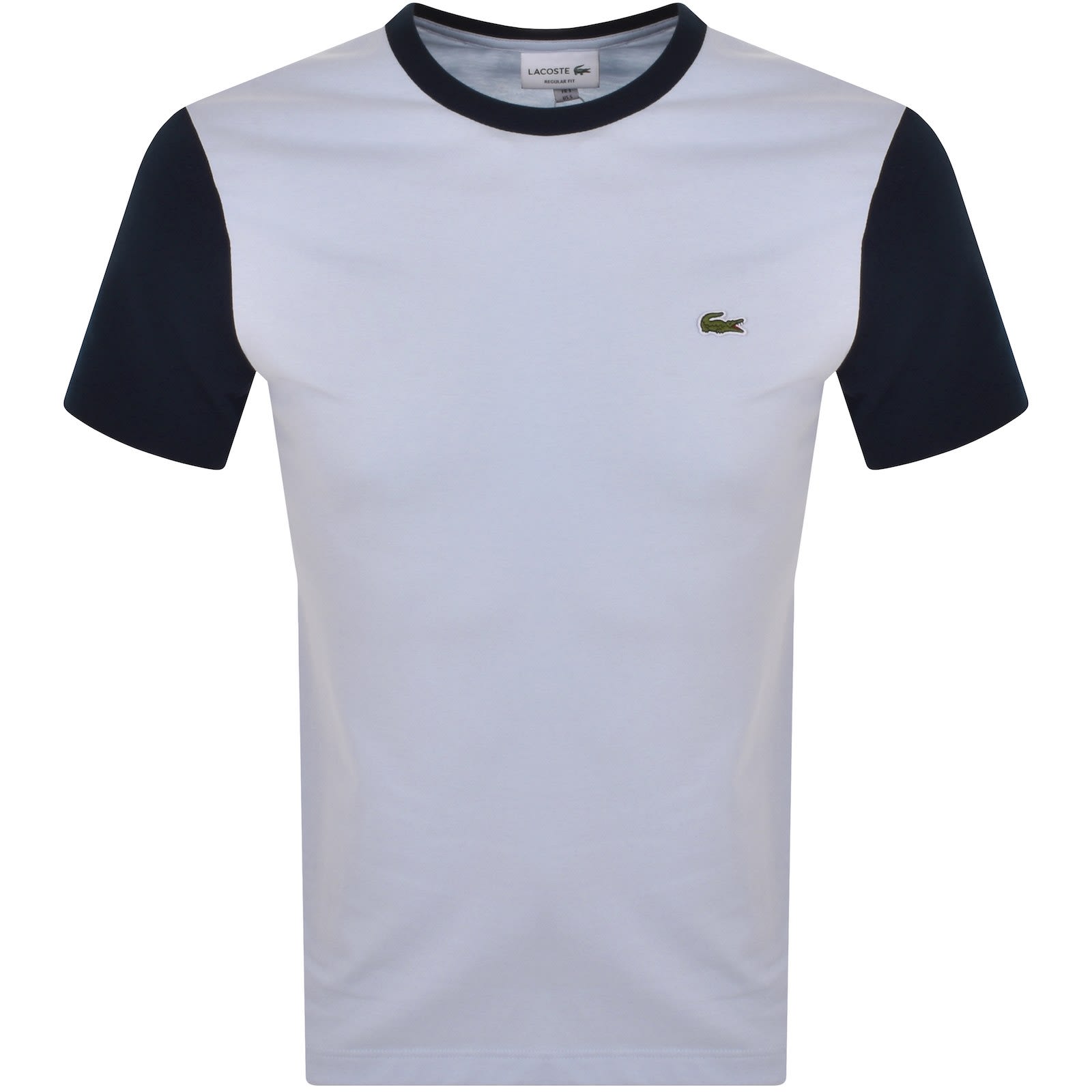 Lacoste Colour Block T Shirt Blue