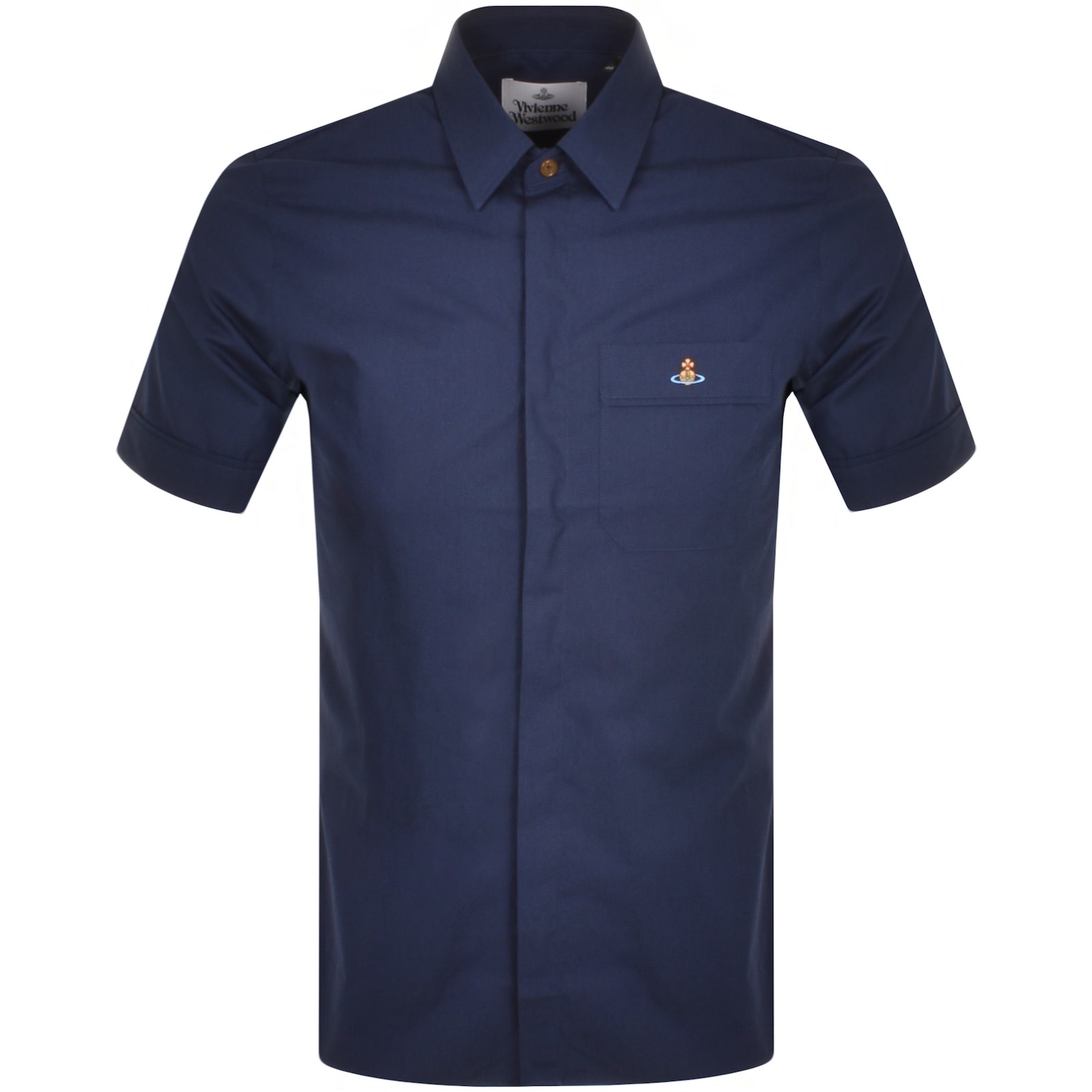 Vivienne westwood navy short sleeve shirt top