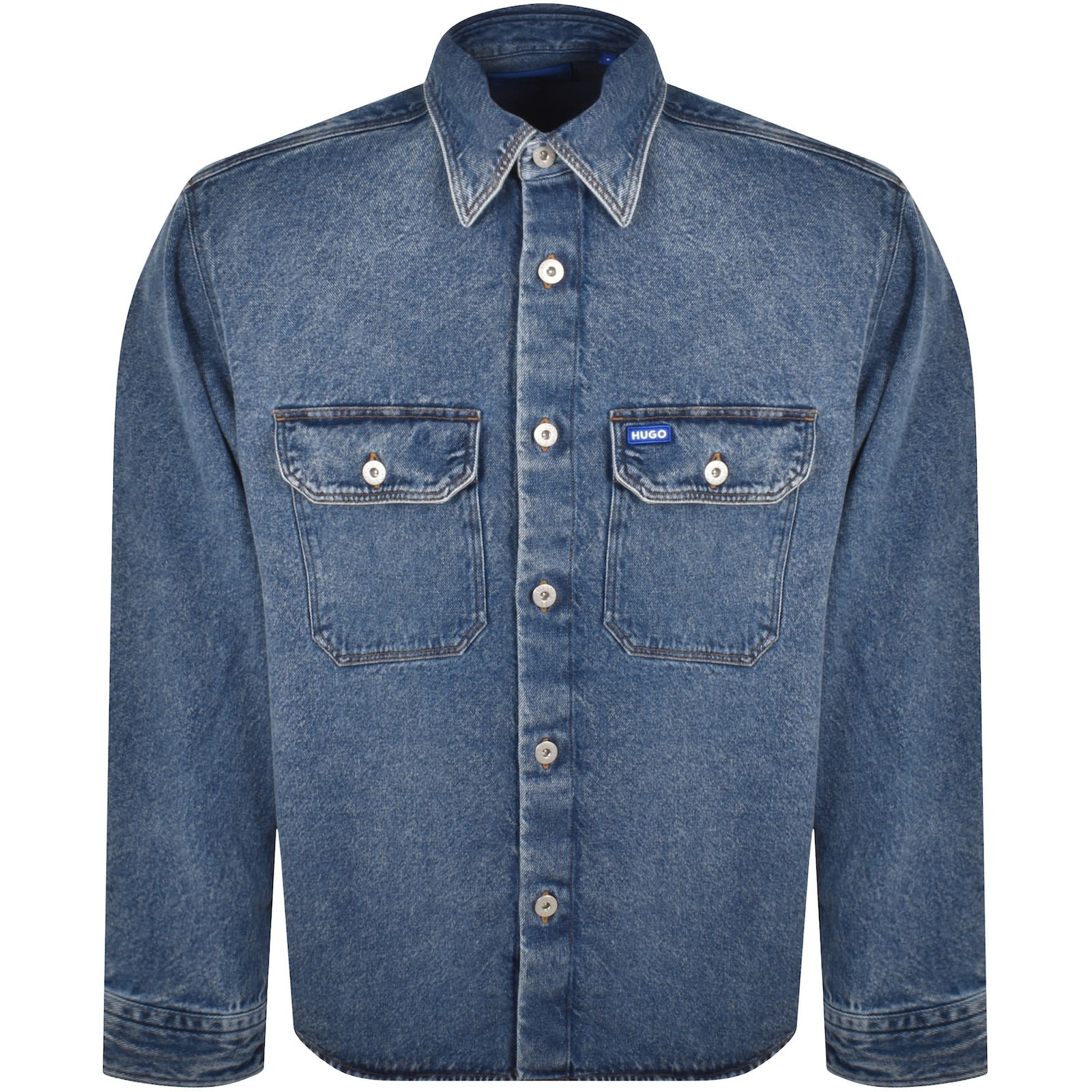 Hugo Ebolt 10259366 Blue Overshirt Blue S Man