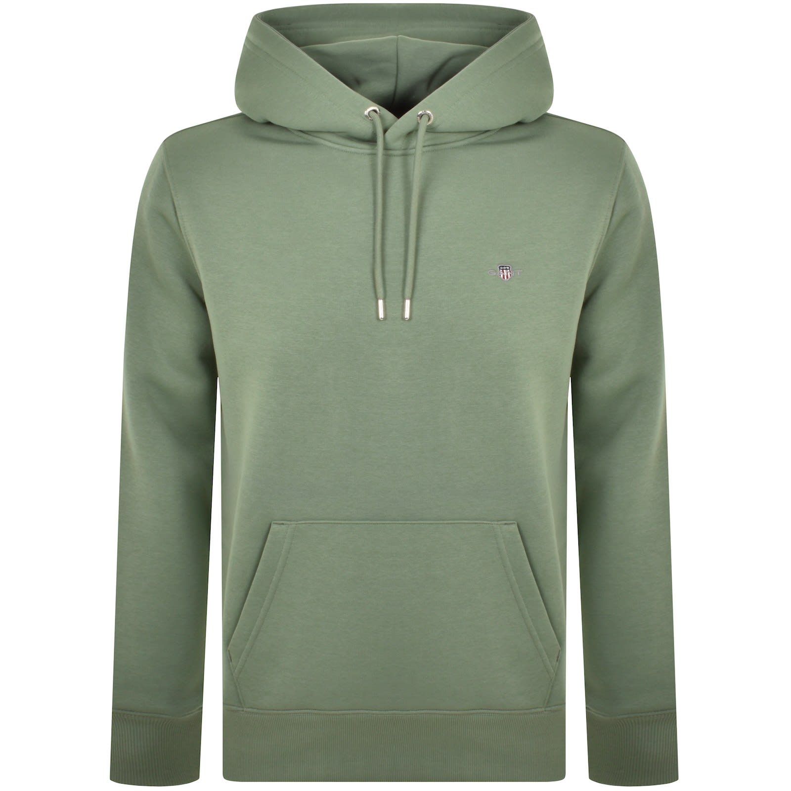 Gant Regular Shield Hoodie Green Mainline Menswear Denmark