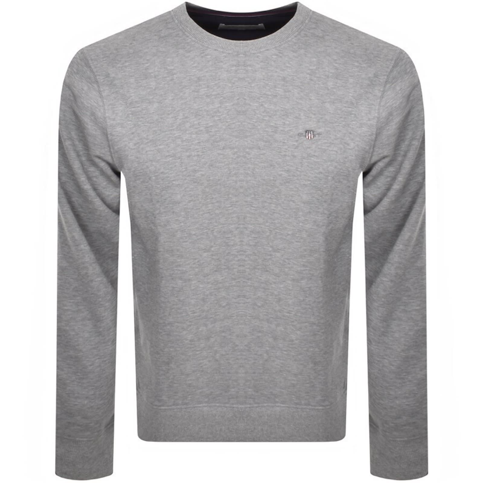 Gant Regular Shield Crew Neck Sweatshirt Grey