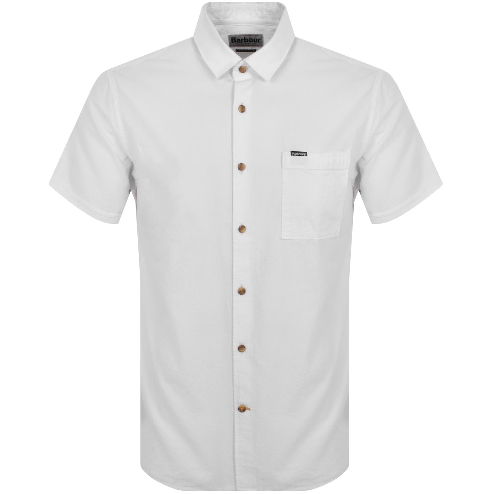 Barbour Thermond Seersucker Shirt White Mainline Menswear Canada