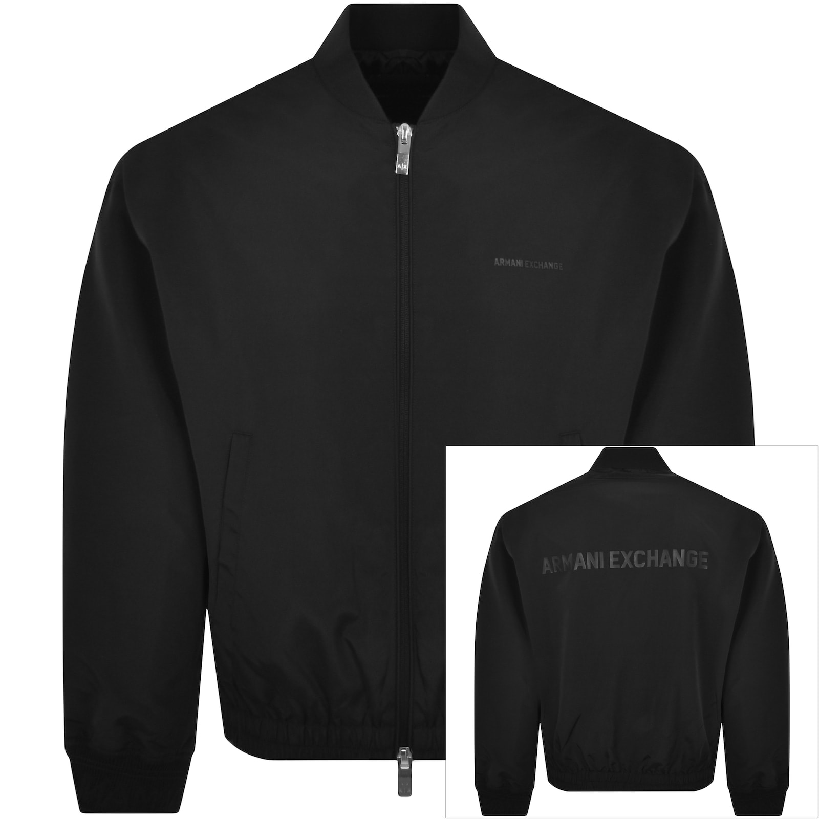 Armani Exchange Bomber Jacket Black Mainline Menswear United States